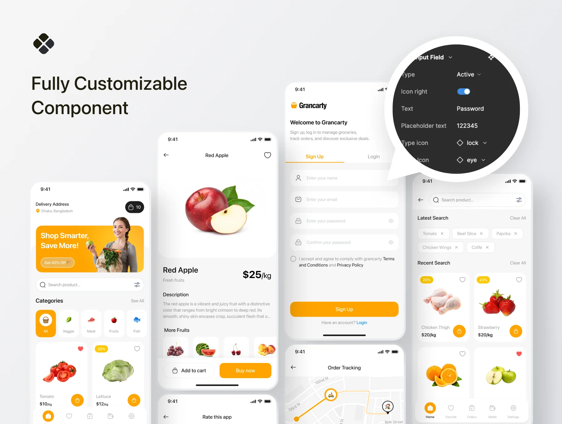 Grancarty - Grocery Store Mobile App UI Kit 2