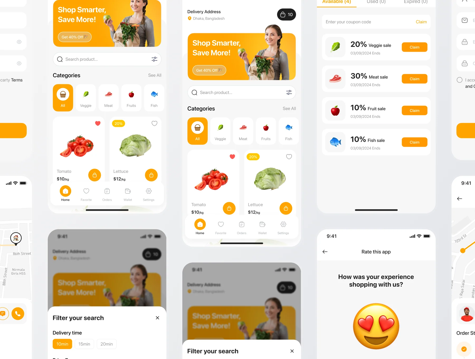 Grancarty - Grocery Store Mobile App UI Kit 7