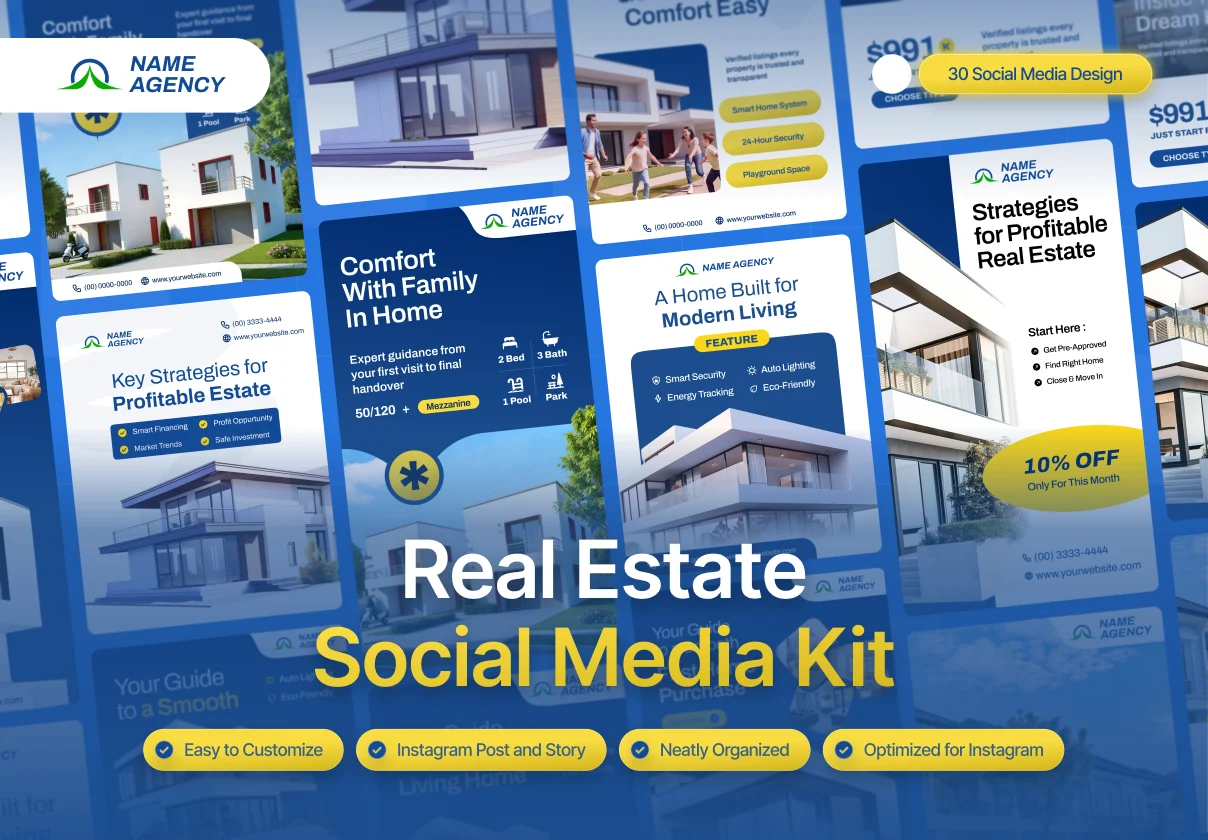 Grand Estate - Real Estate Social Media Kit