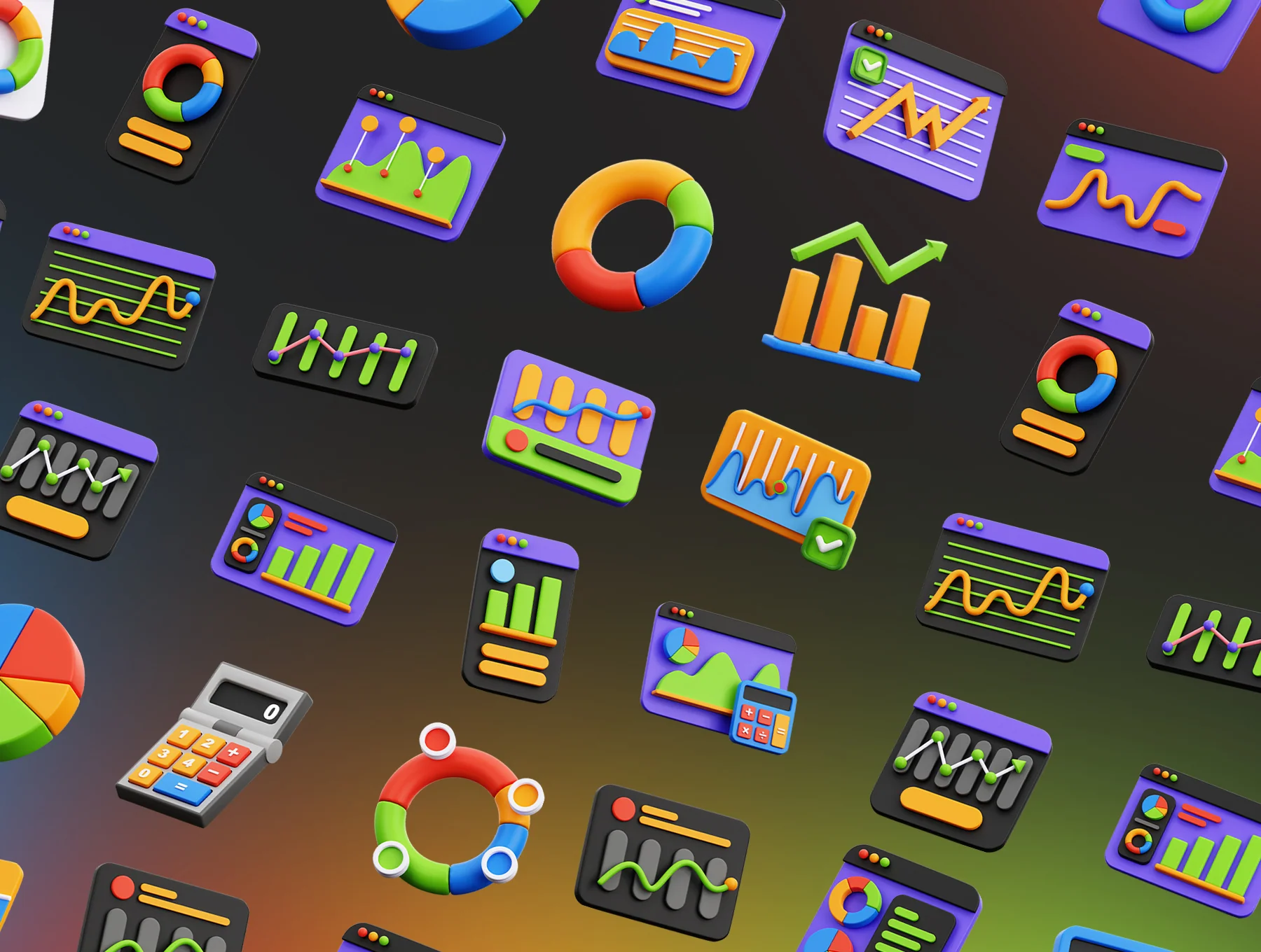 Graph and Chart 3D Objects 6
