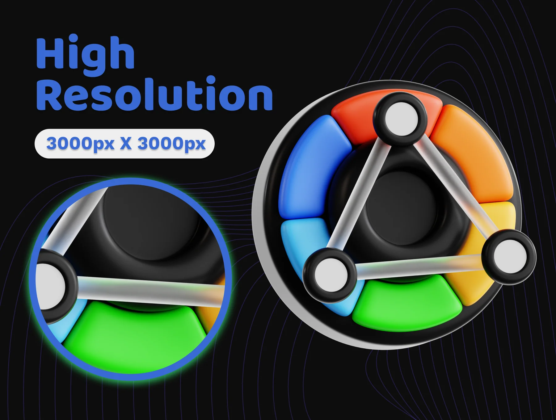 Graphic Design 3D Icon 2