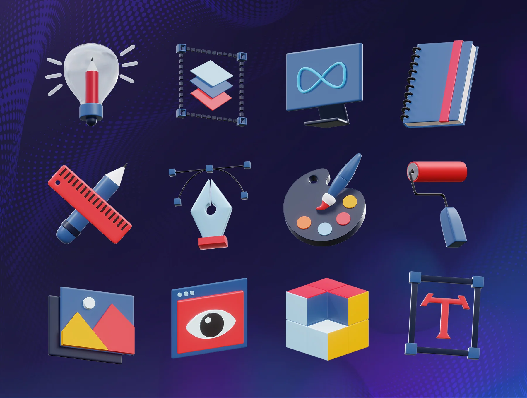 Graphic Design 3D Icons 6