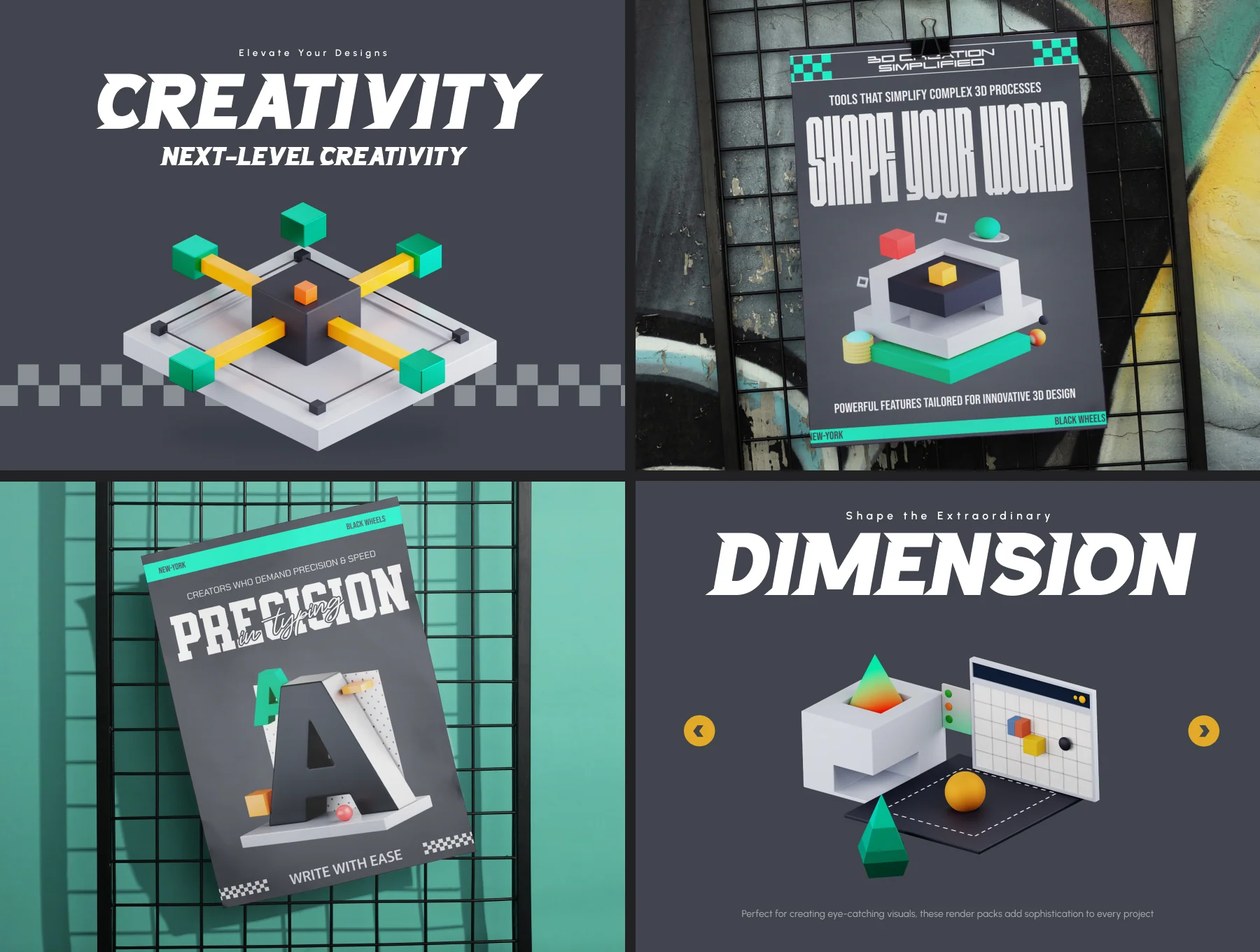 Graphic Design 3d Render 4