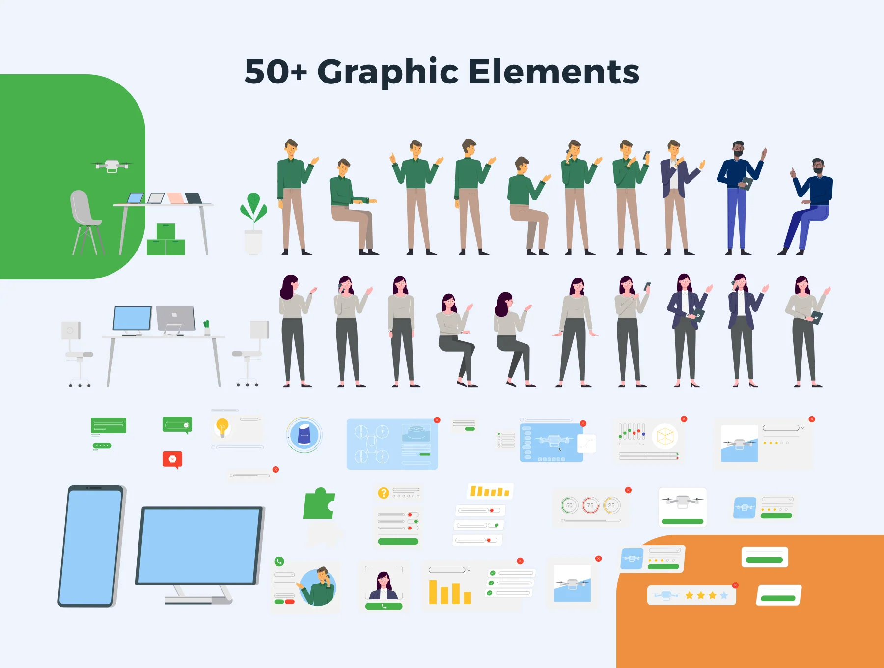 Graphicdunk - Technopreneur Illustration Scene Creator 2