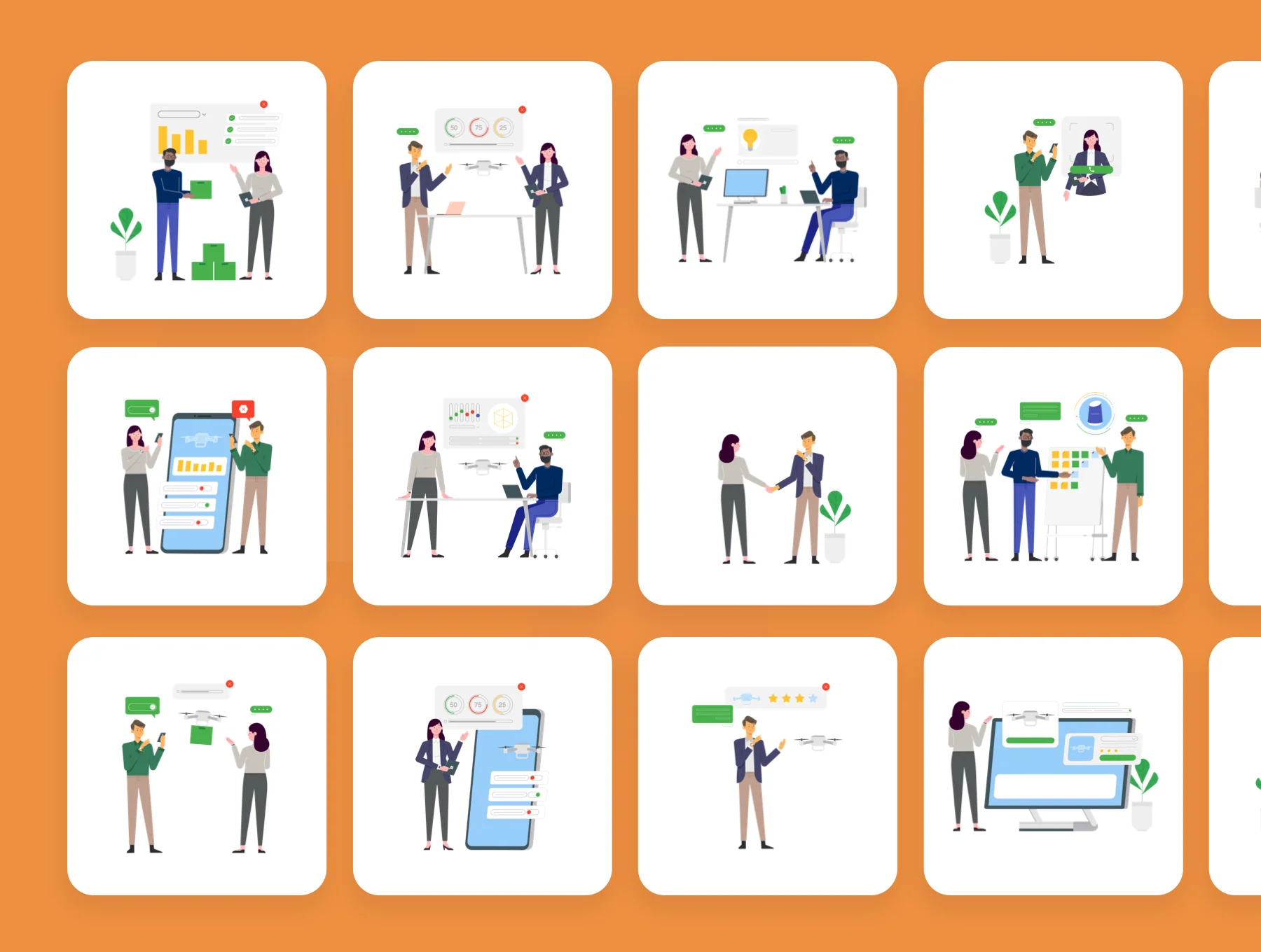Graphicdunk - Technopreneur Illustration Scene Creator 3