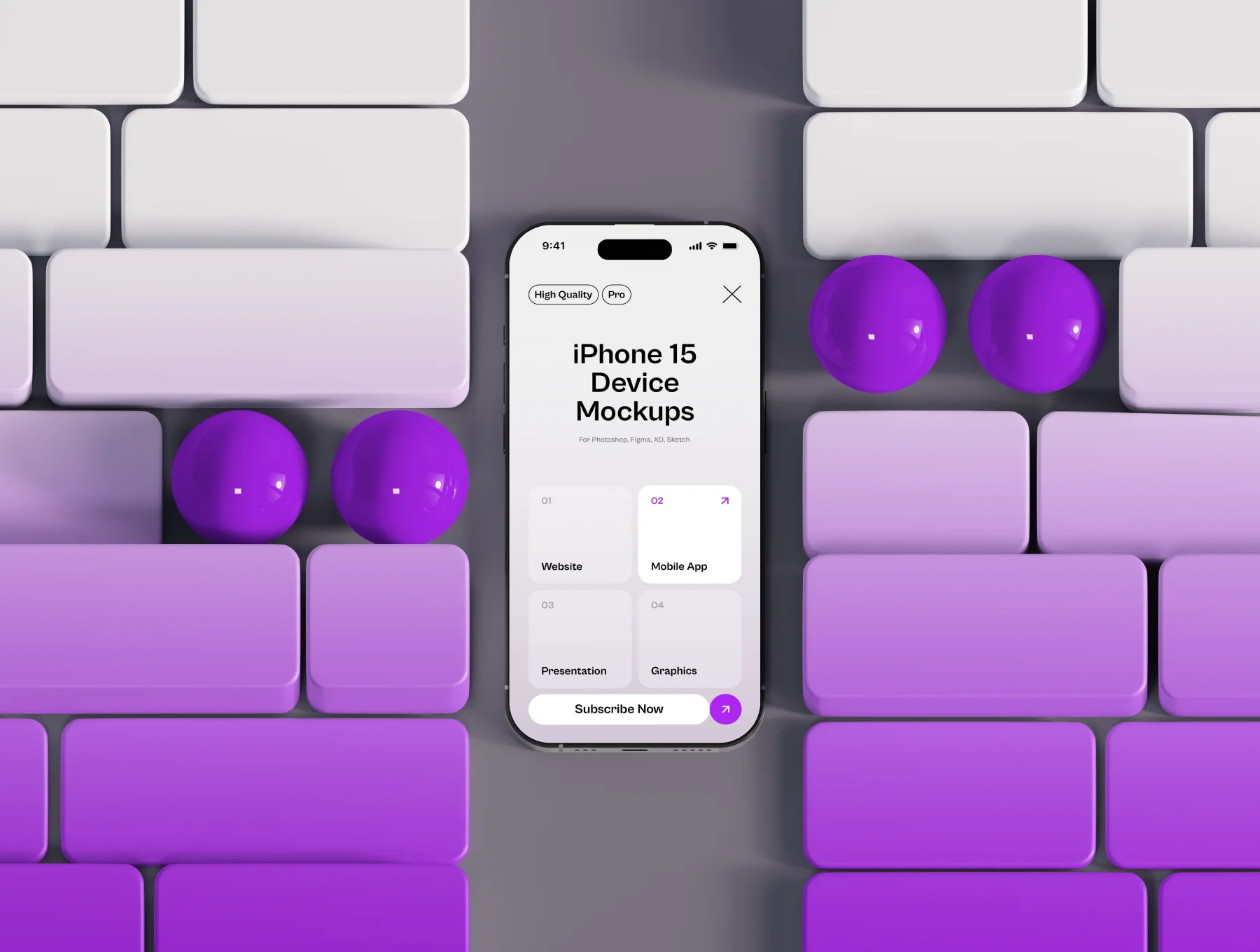 Grasly - iPhone 15 Mockups Part.1 8