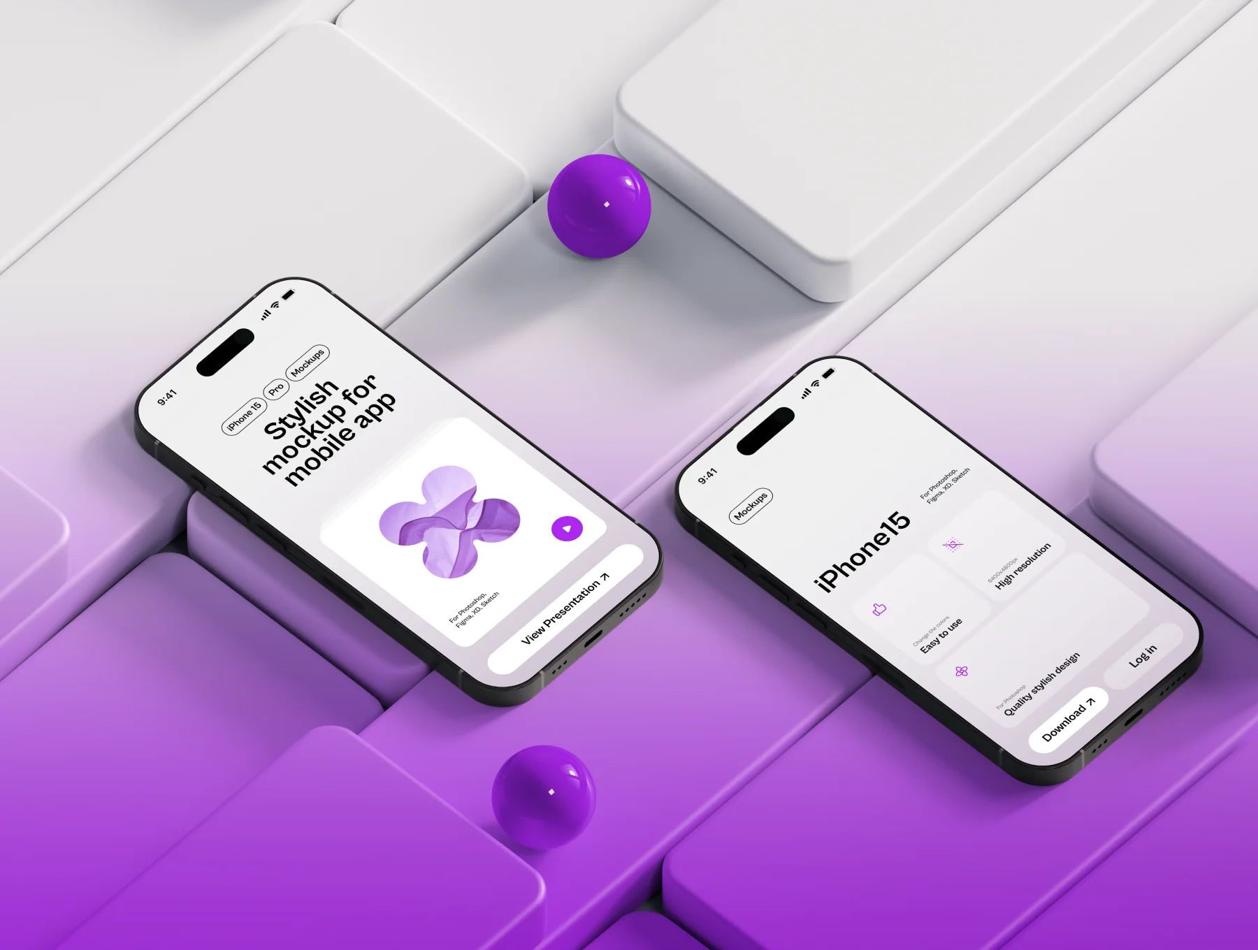 Grasly - iPhone 15 Mockups Part.2 6