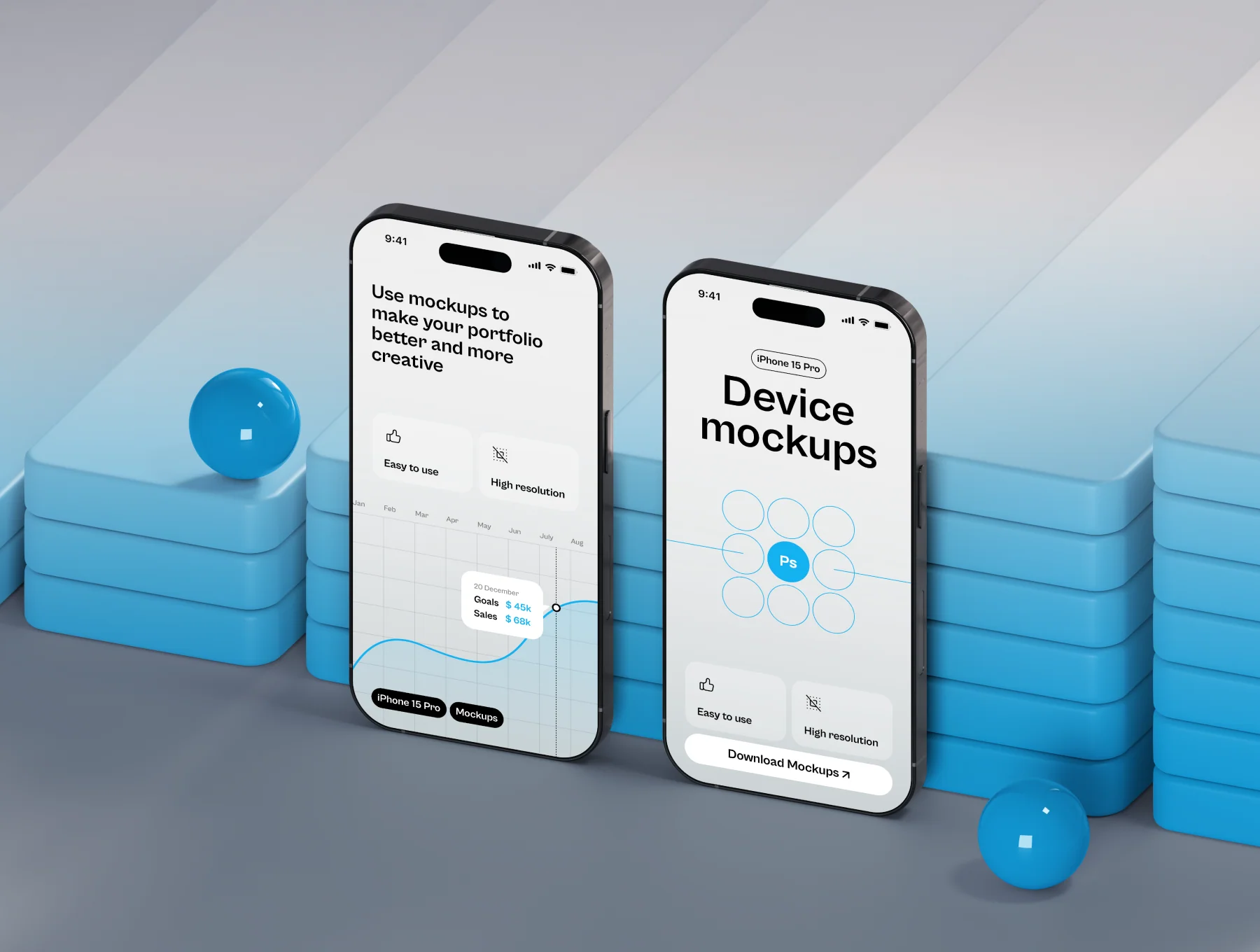 Grasly - iPhone 15 Mockups Part.2 7