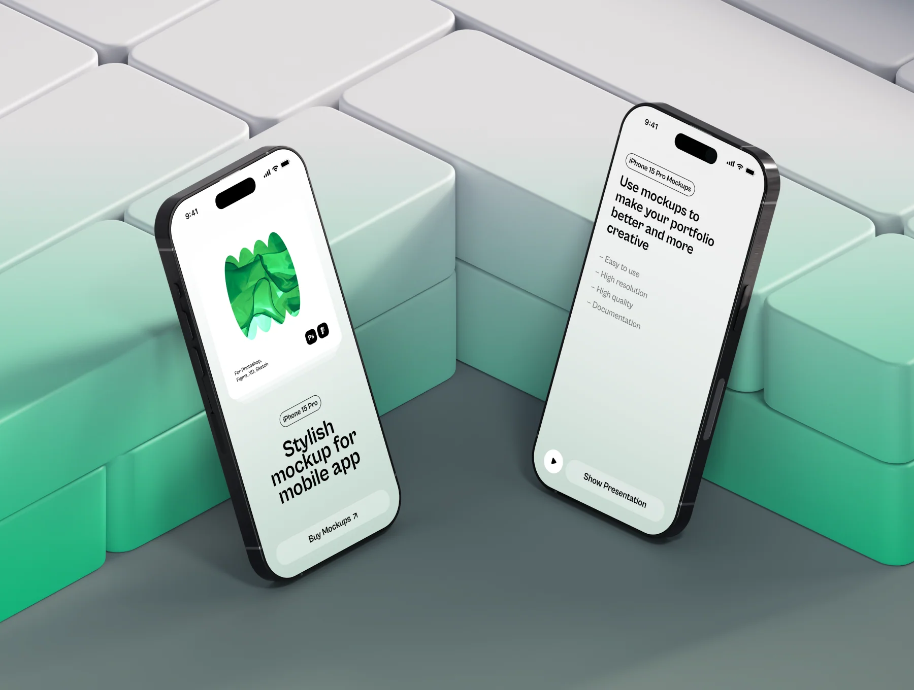 Grasly - iPhone 15 Mockups Part.2 8