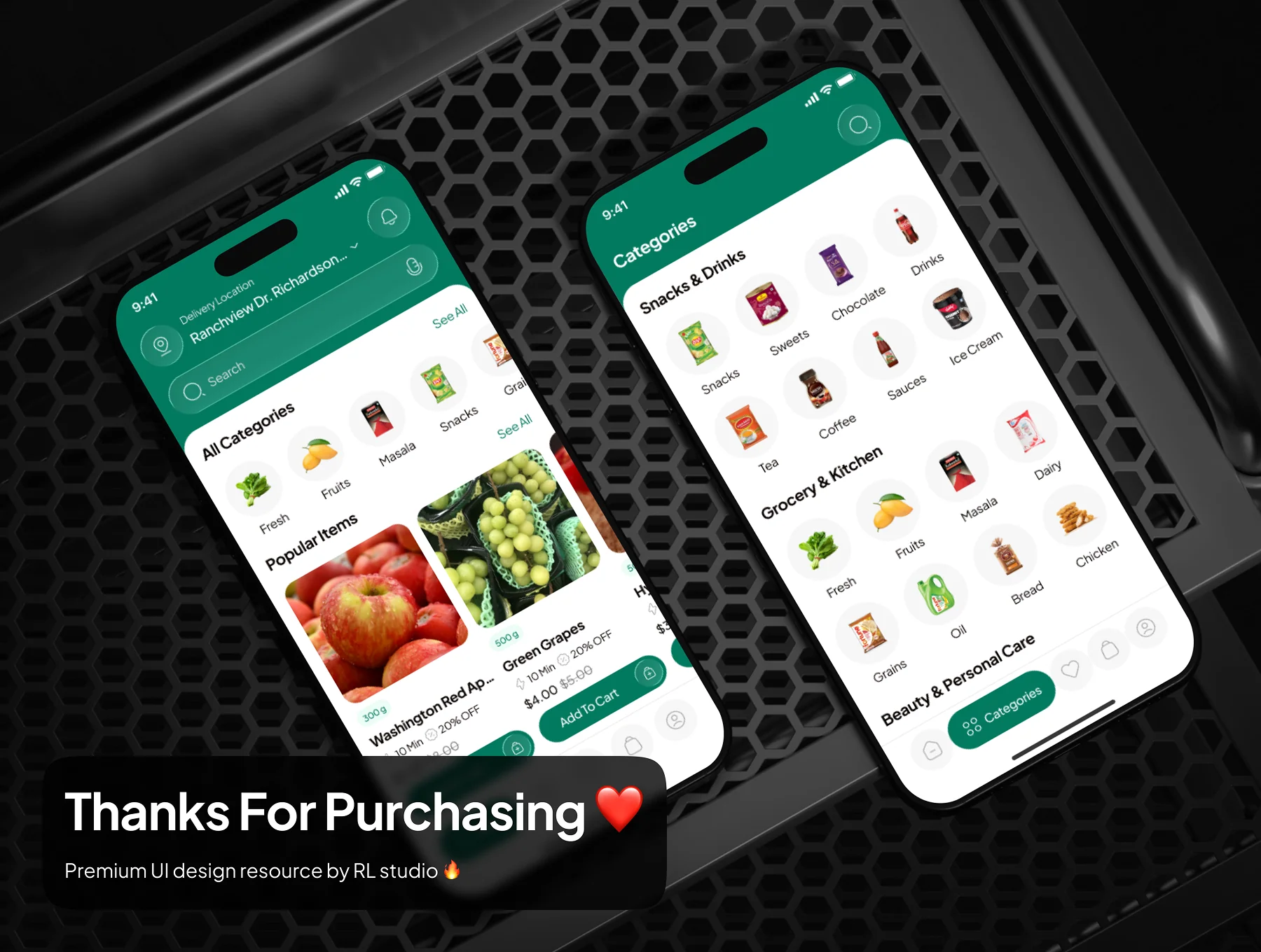 Gravia - Grocery Shop App UI Kit 10