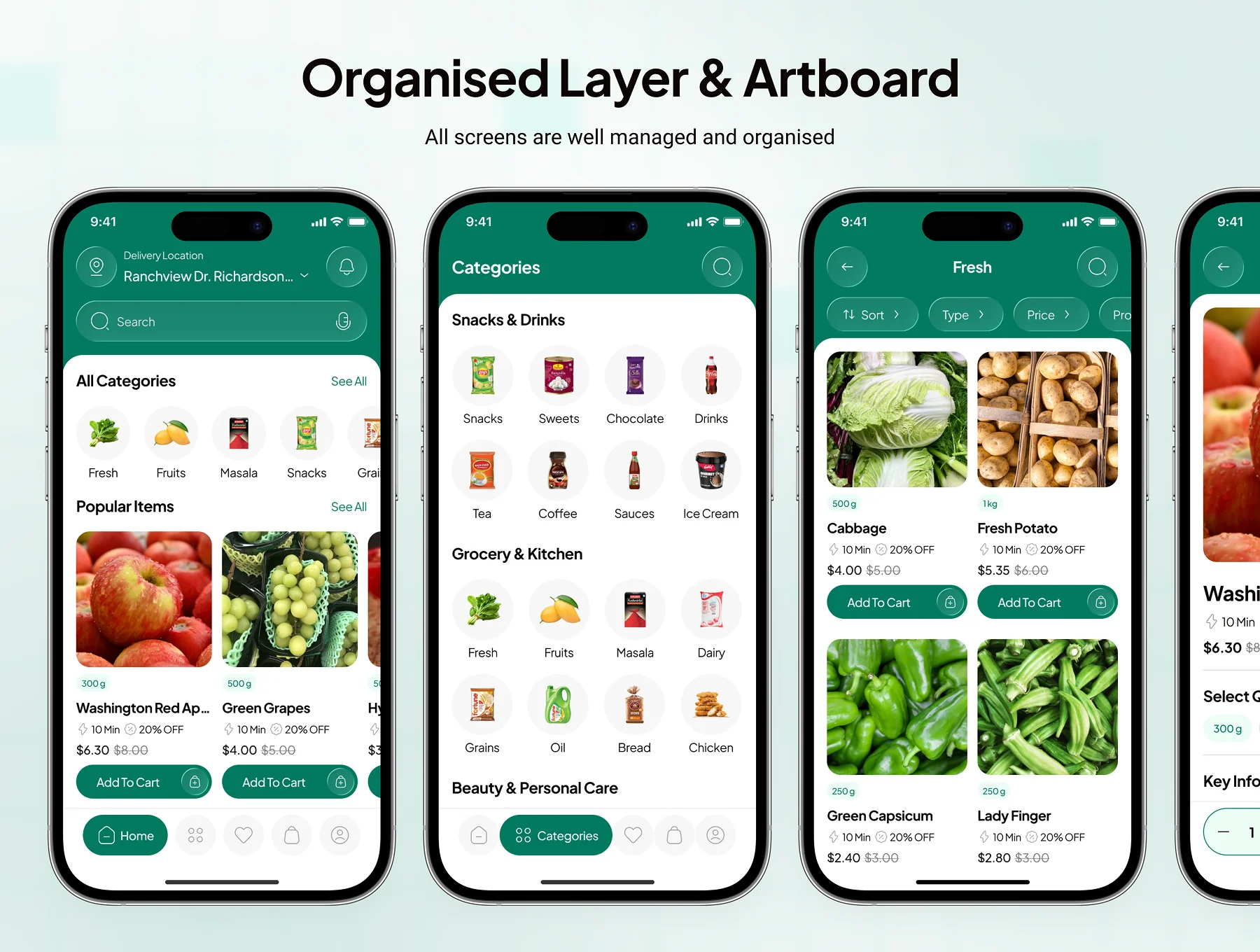 Gravia - Grocery Shop App UI Kit 3