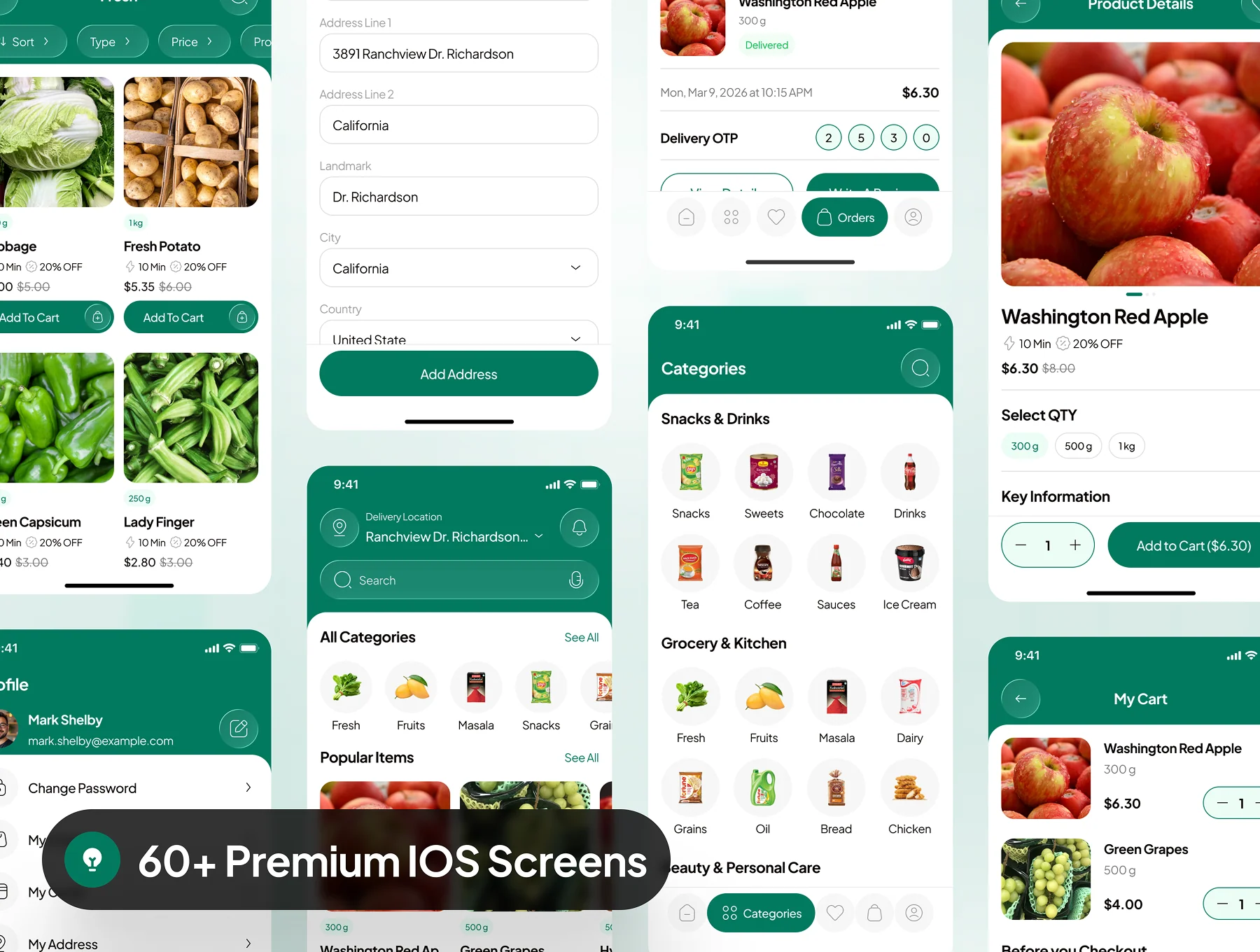 Gravia - Grocery Shop App UI Kit 5