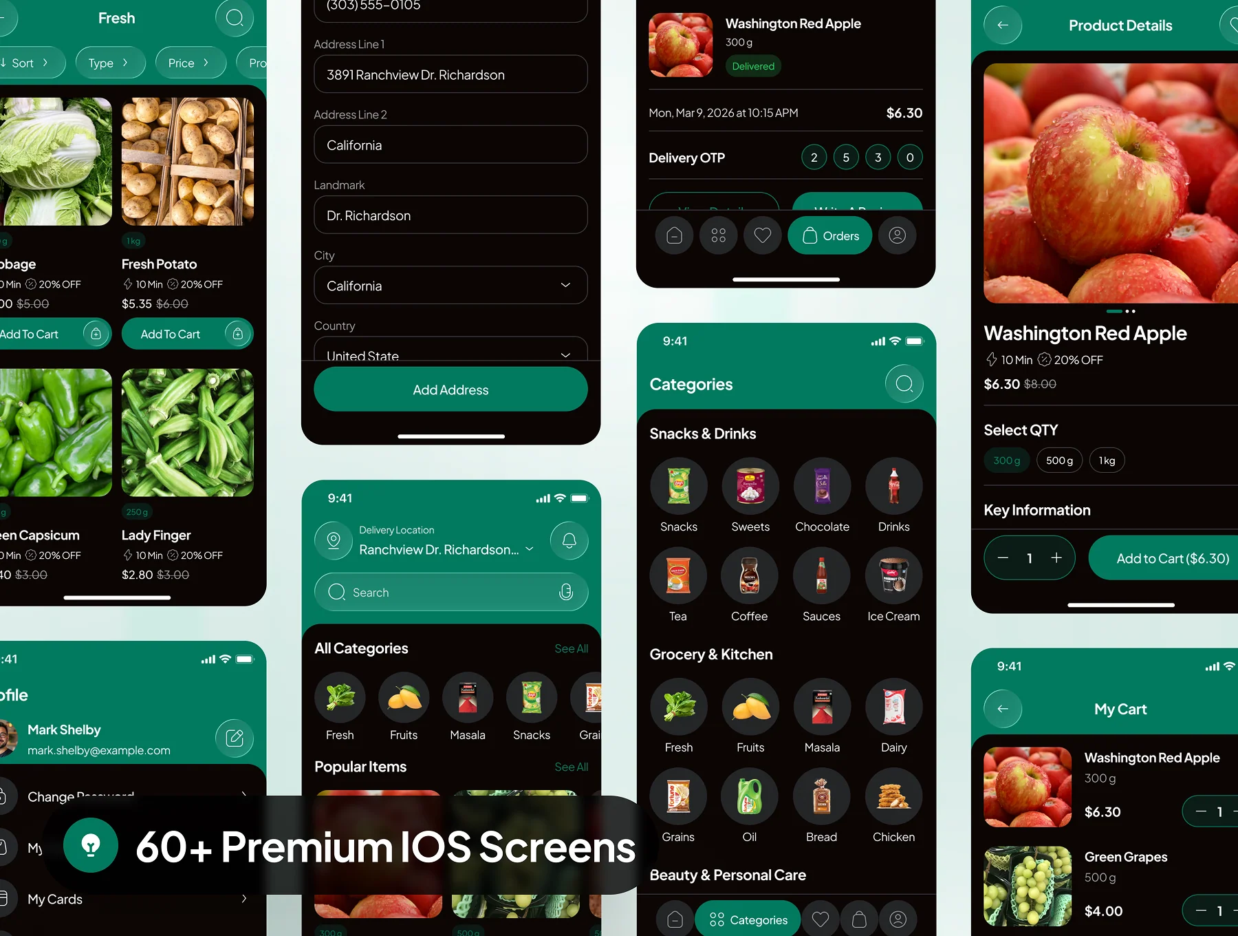 Gravia - Grocery Shop App UI Kit 6