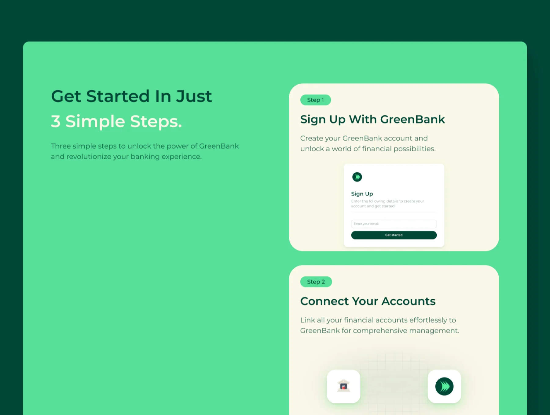 Green Bank - Framer Template 3