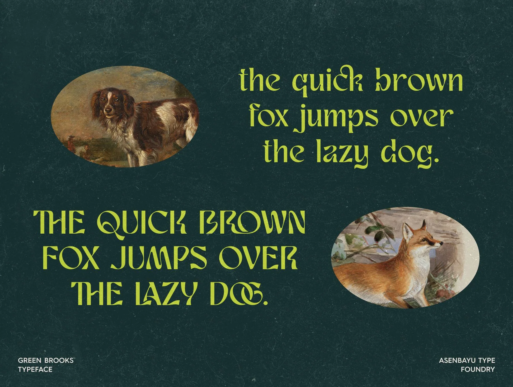 Green Brooks Typeface 9