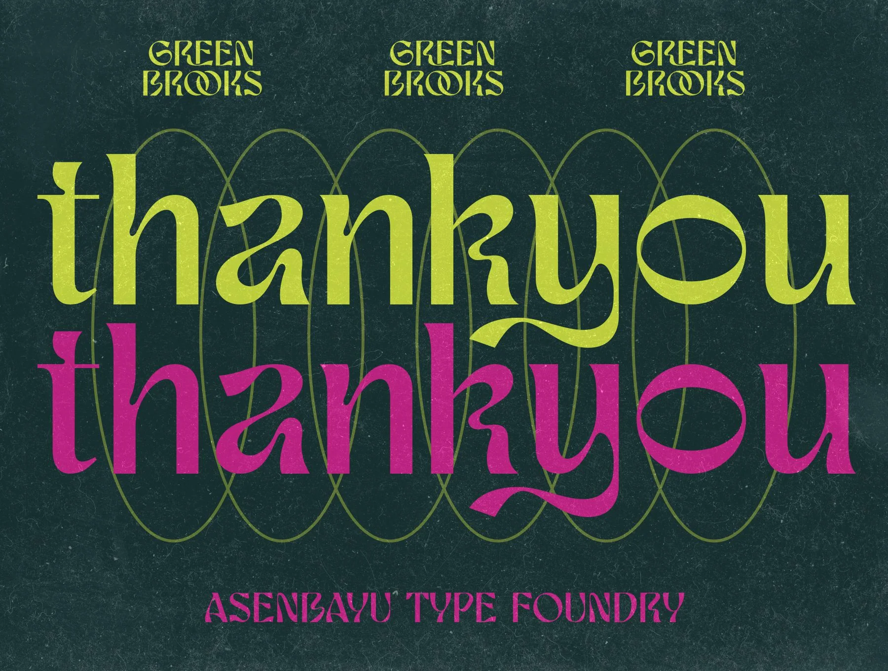 Green Brooks Typeface 12
