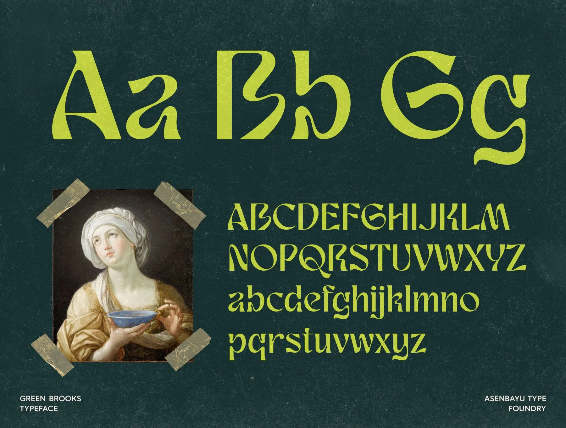 Green Brooks Typeface 3
