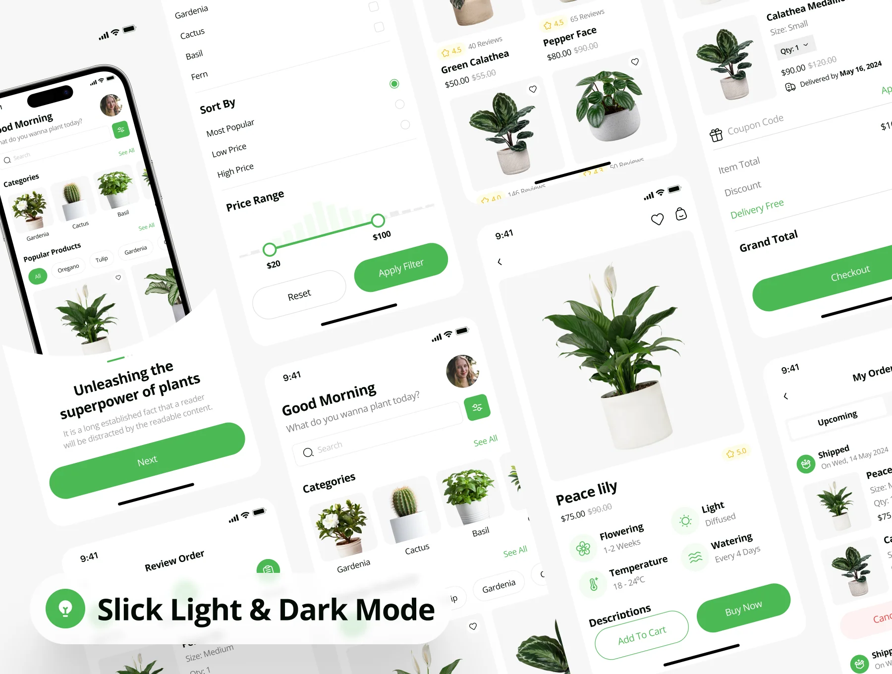 Greenly - Plant Shop Ecommerce App UI Kit 3