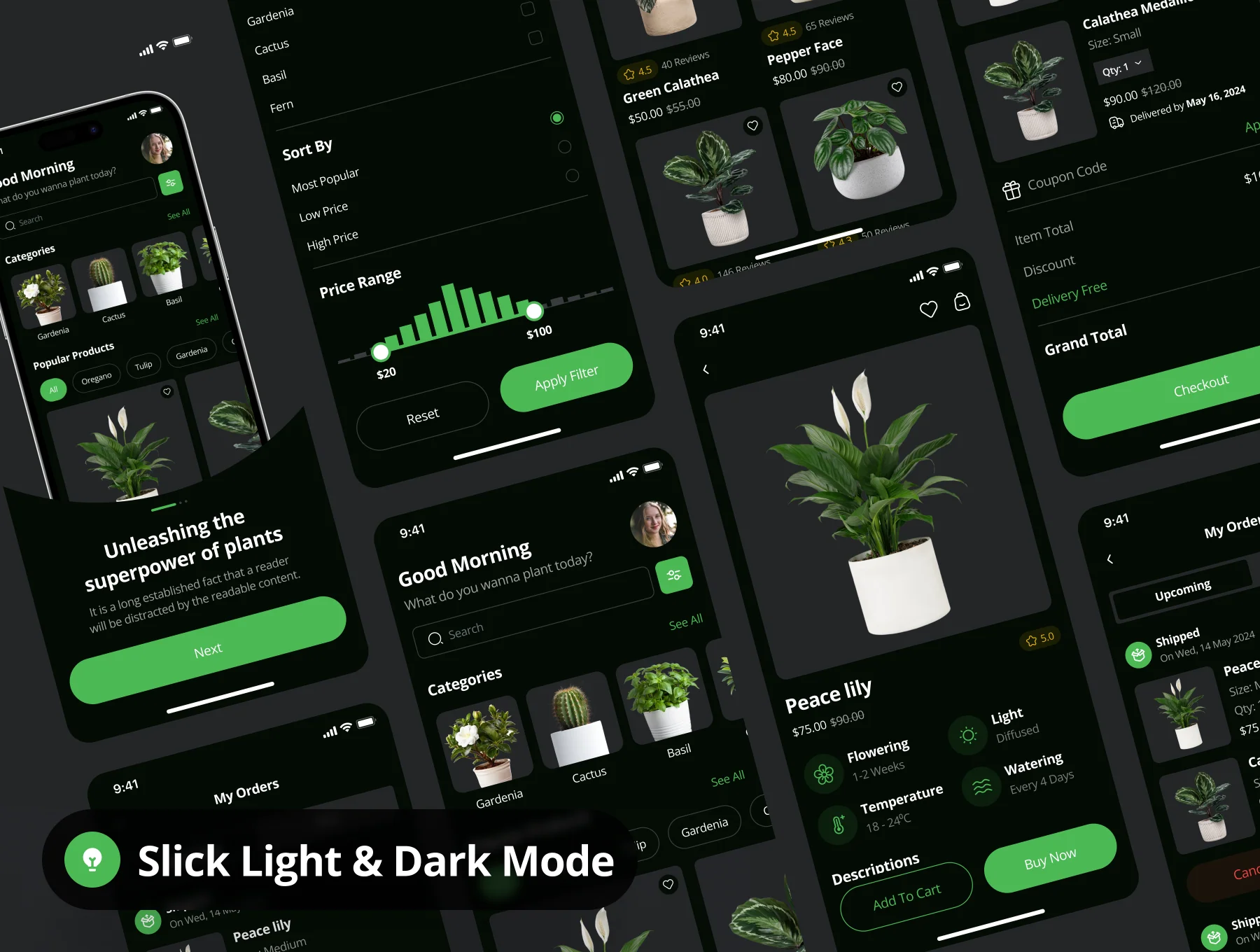 Greenly - Plant Shop Ecommerce App UI Kit 4
