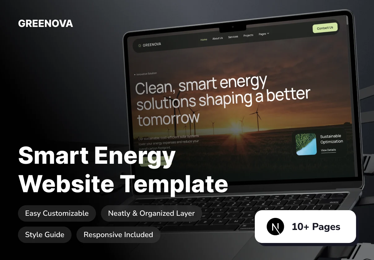 GREENOVA - Smart Energy Website Template