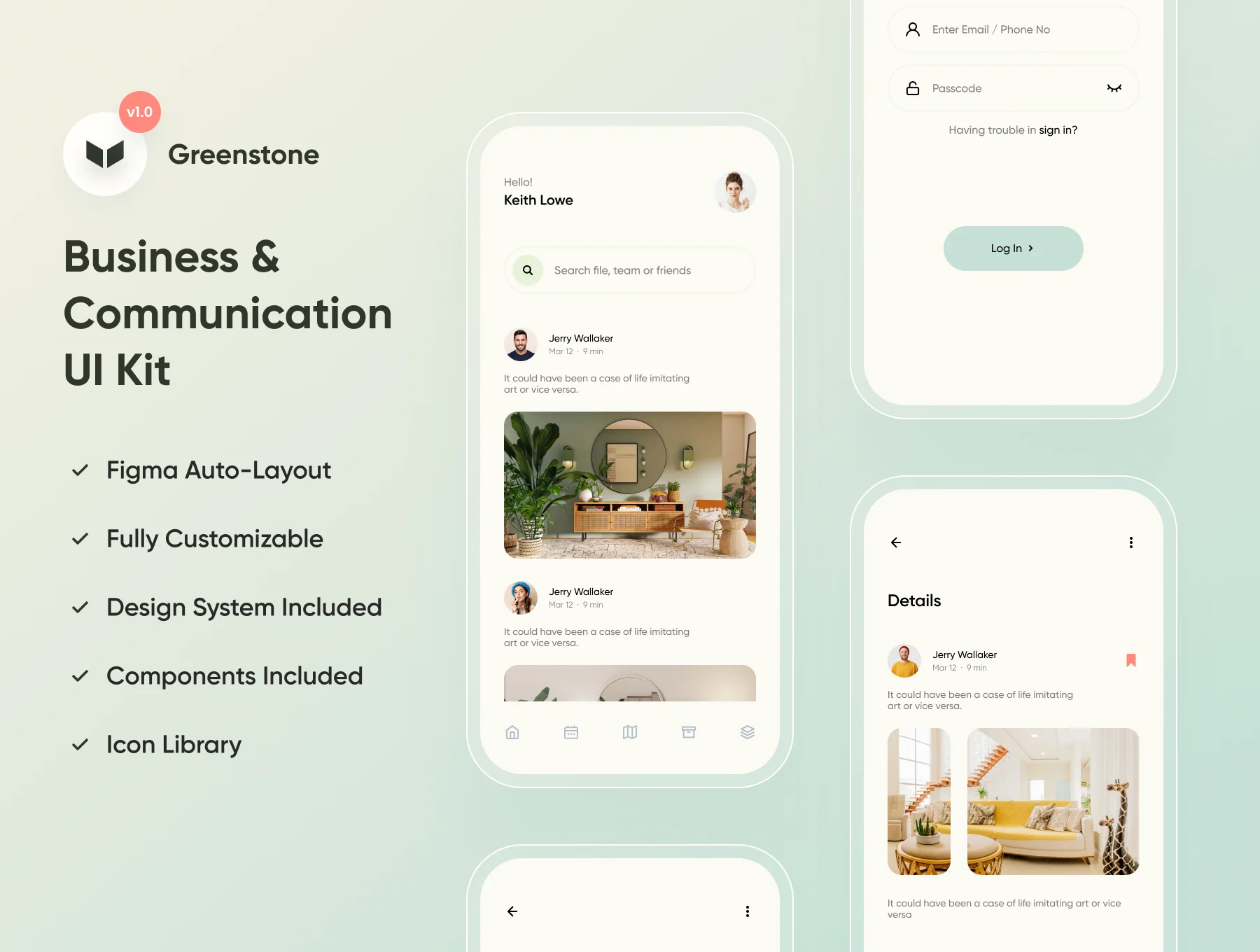 Greenstone UI Kit