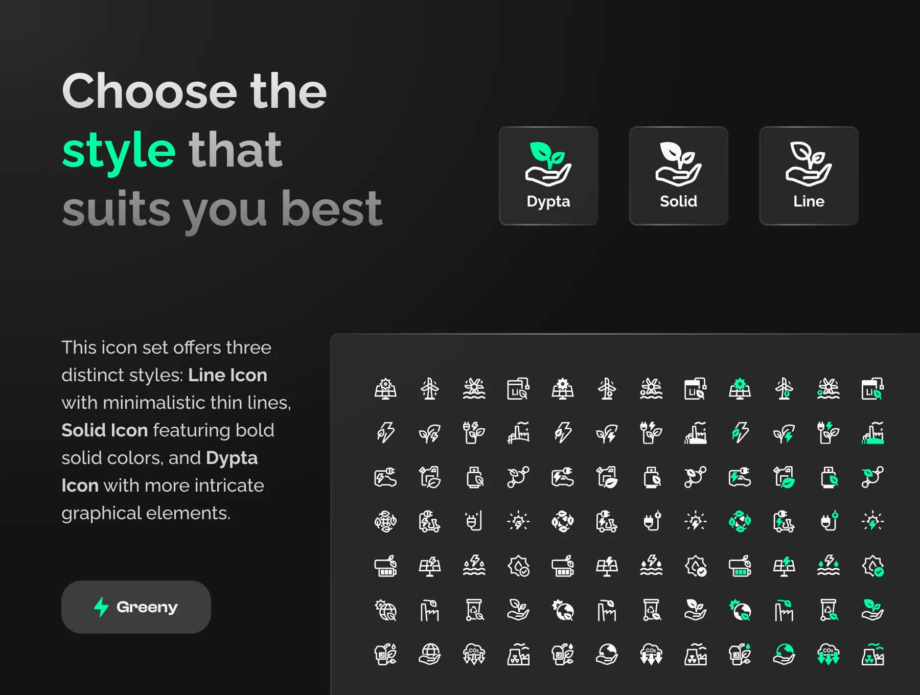 Greeny - Ecology and Environment Icon Set 3