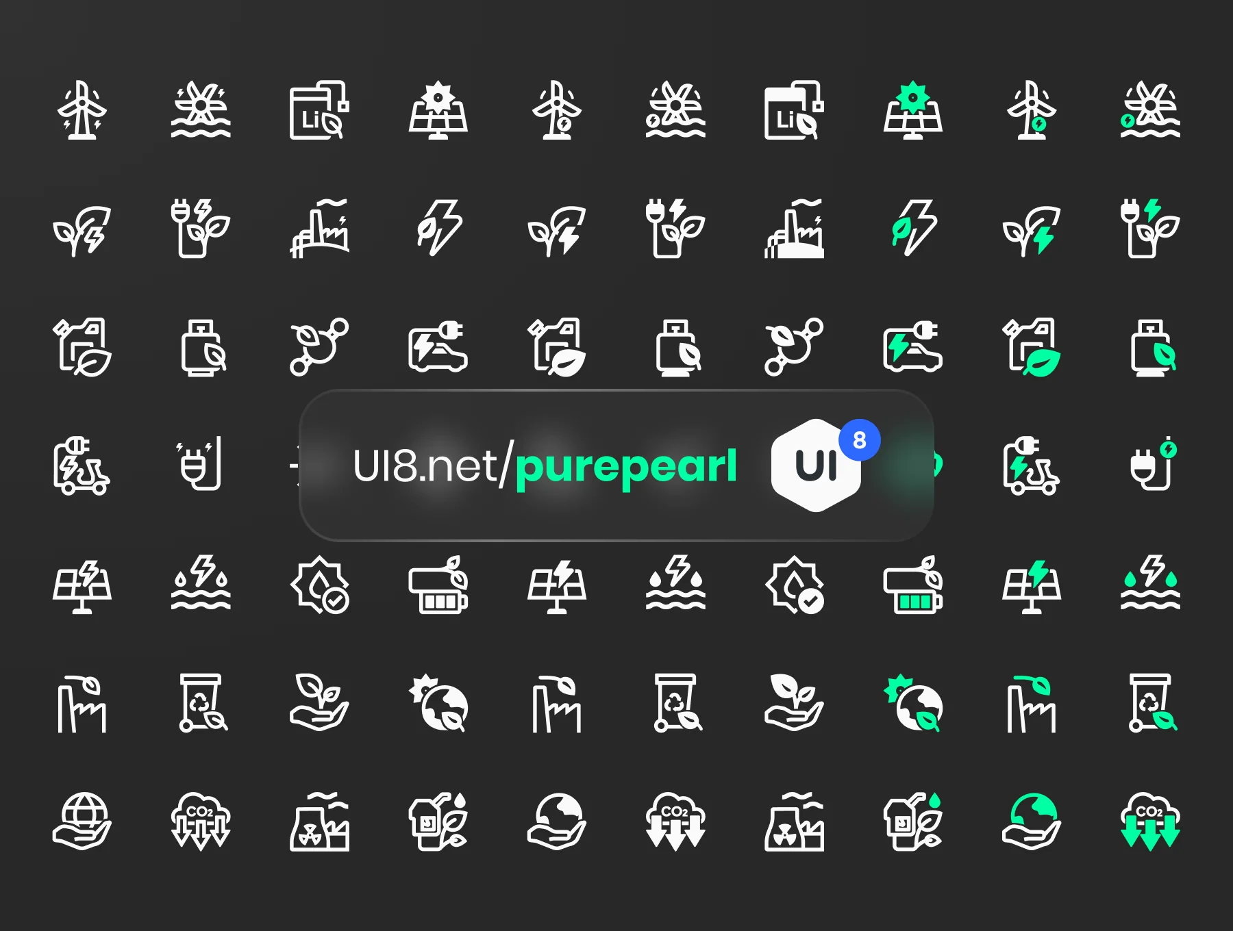 Greeny - Ecology and Environment Icon Set 6