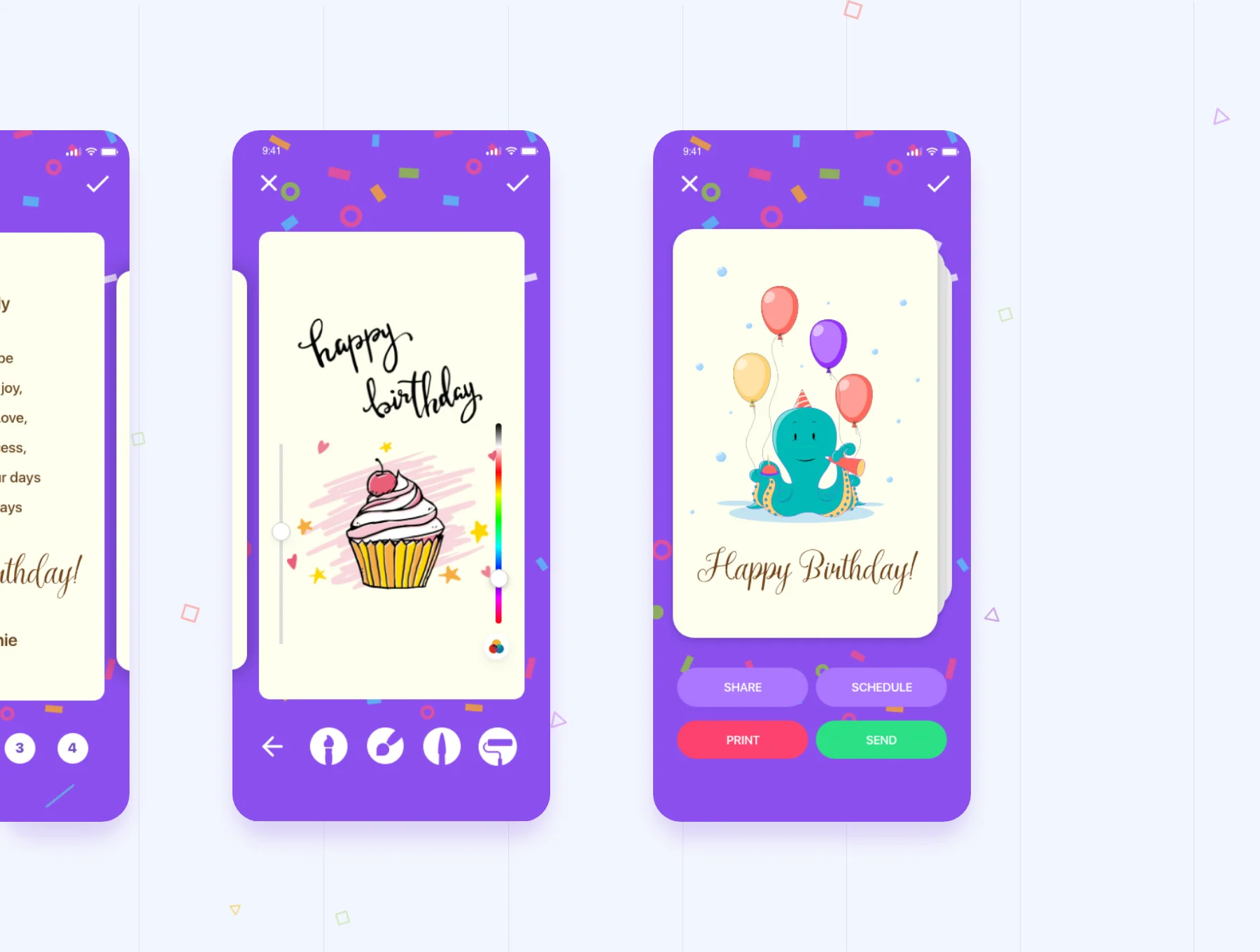 Greetings - Mobile Application UI Kit 4