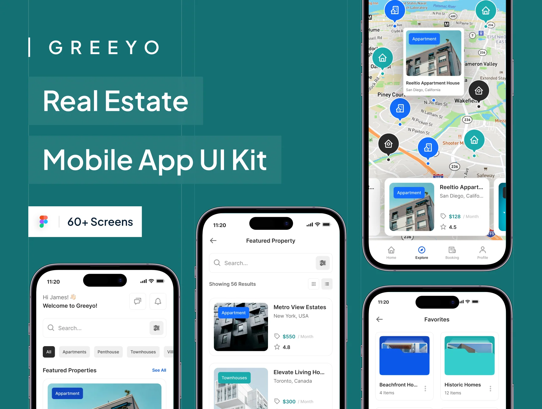 GREEYO - Real Estate Mobile App UI Kit