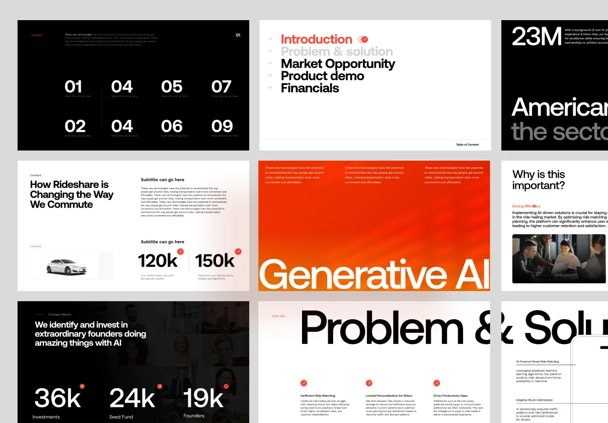 Grey Presentation template