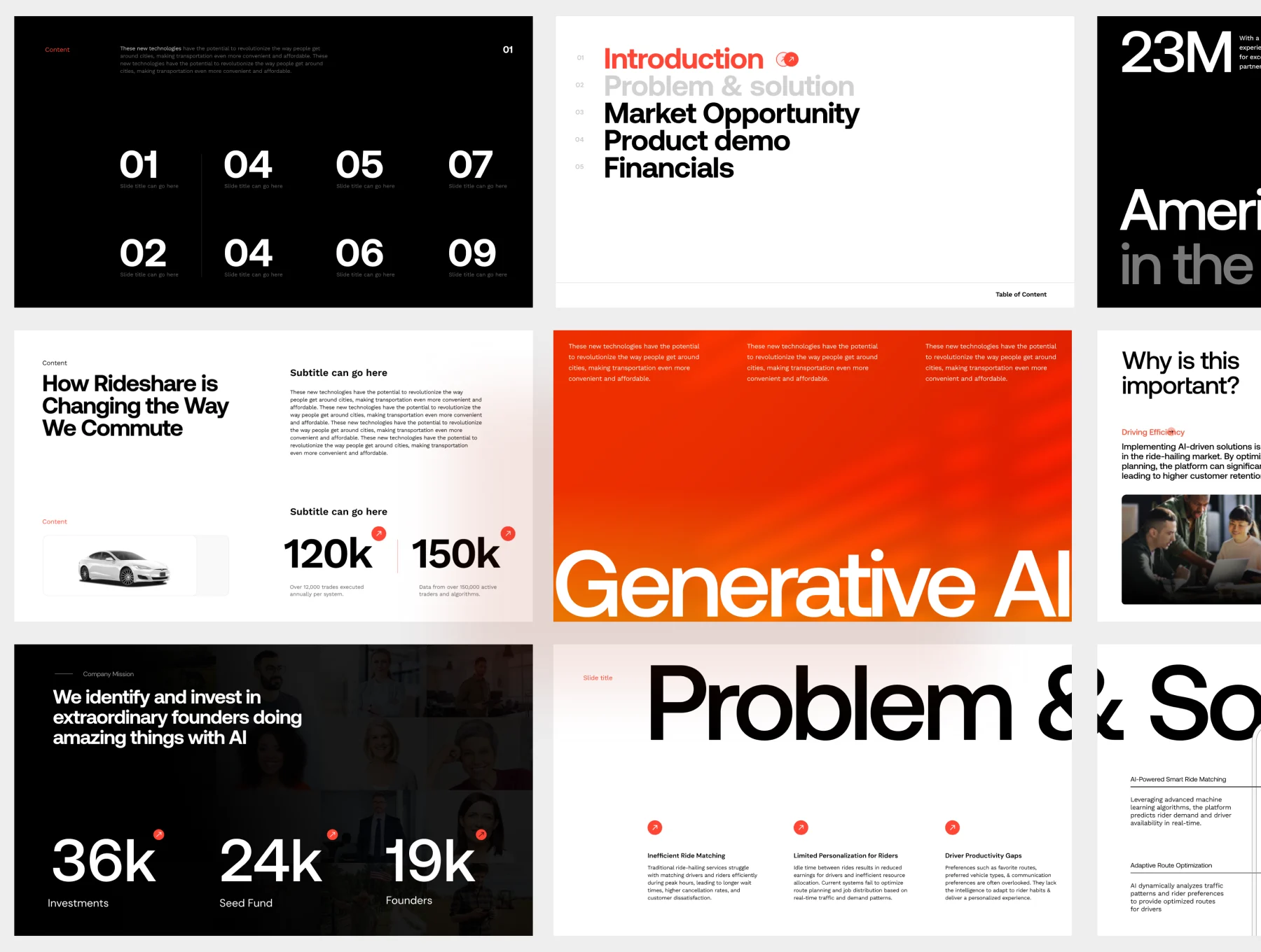 Grey Presentation template 2