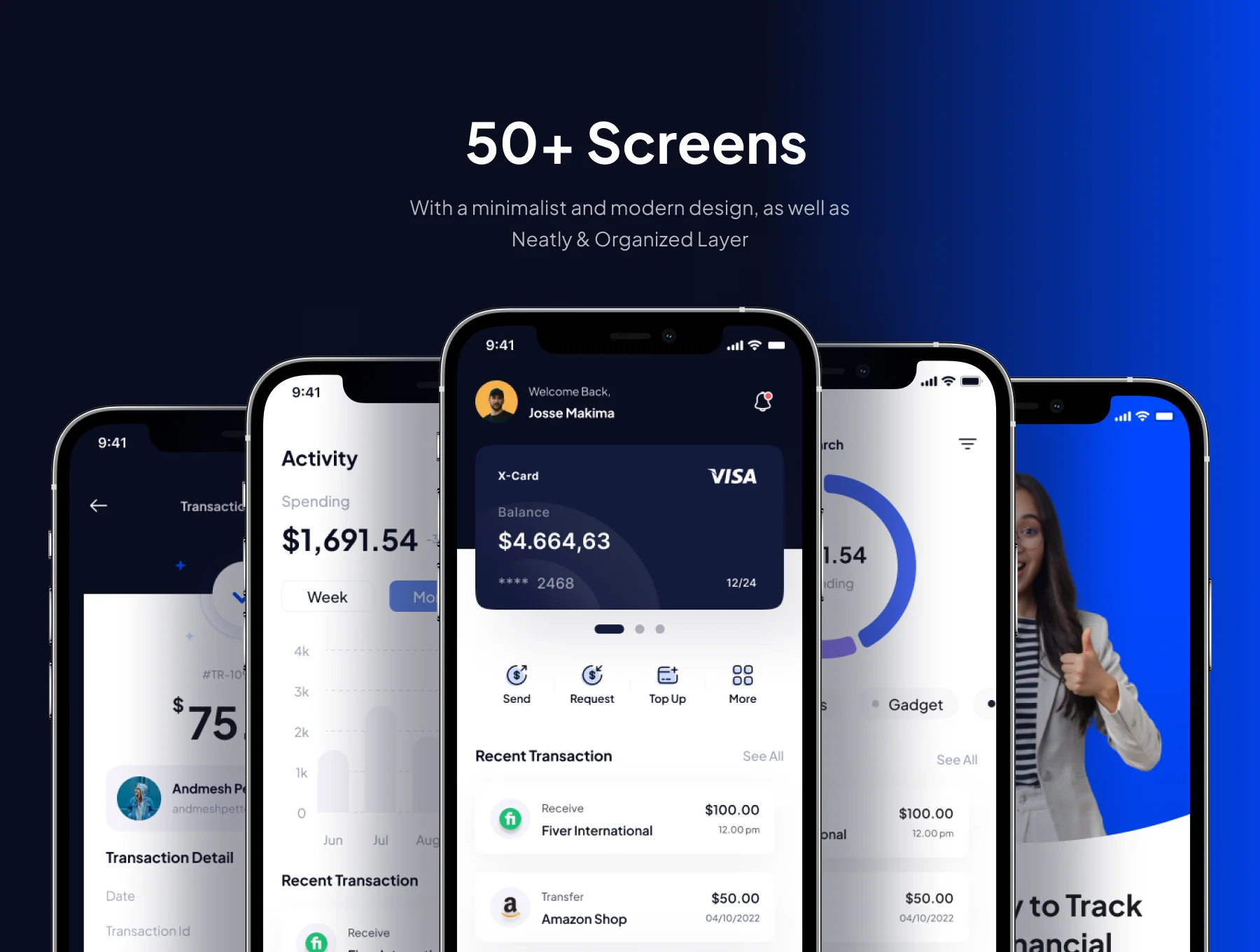 Grinpay - Finance Apps IOS UI Kit 4