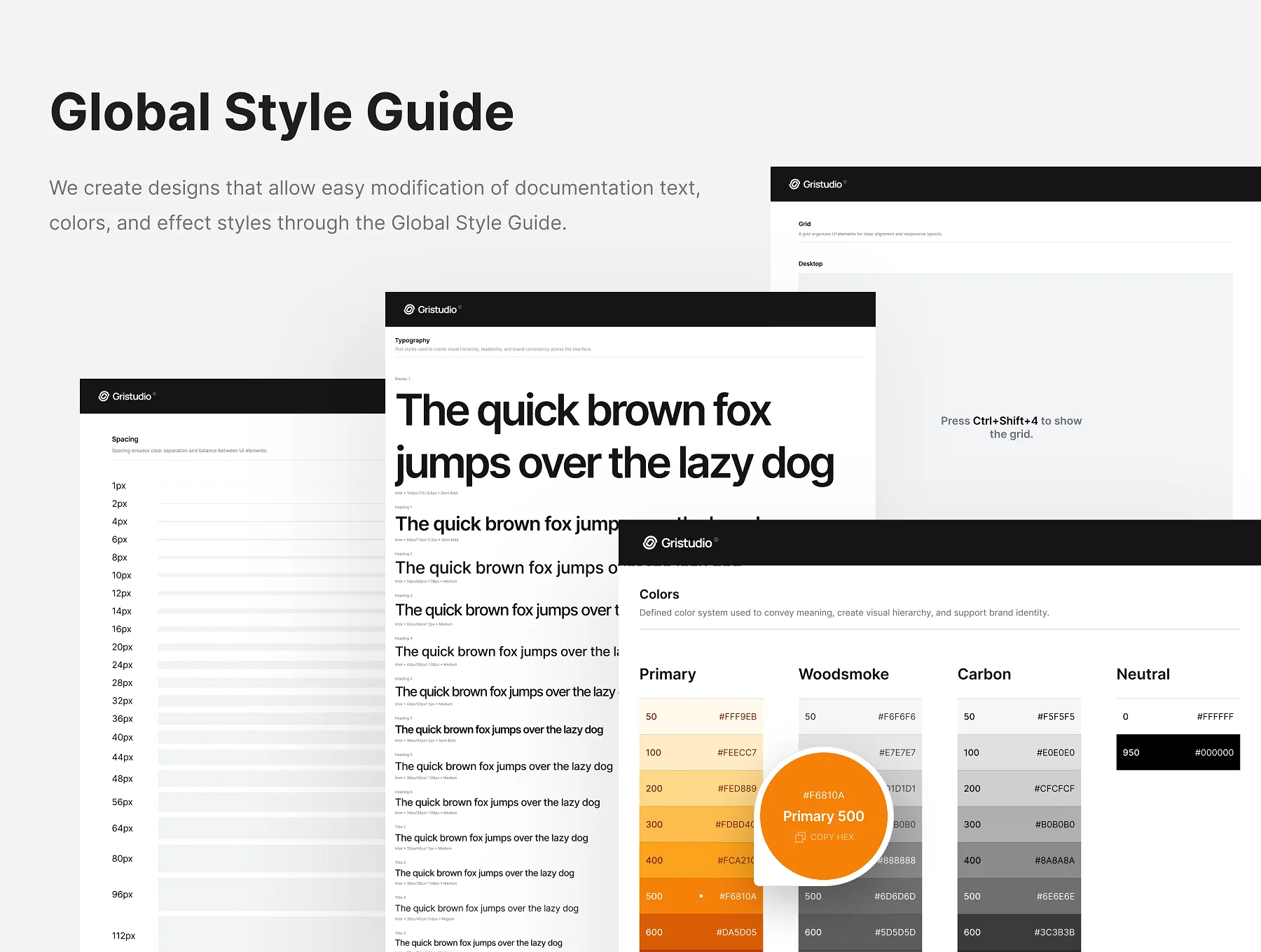 Gristudio - Portfolio UI Kit 3