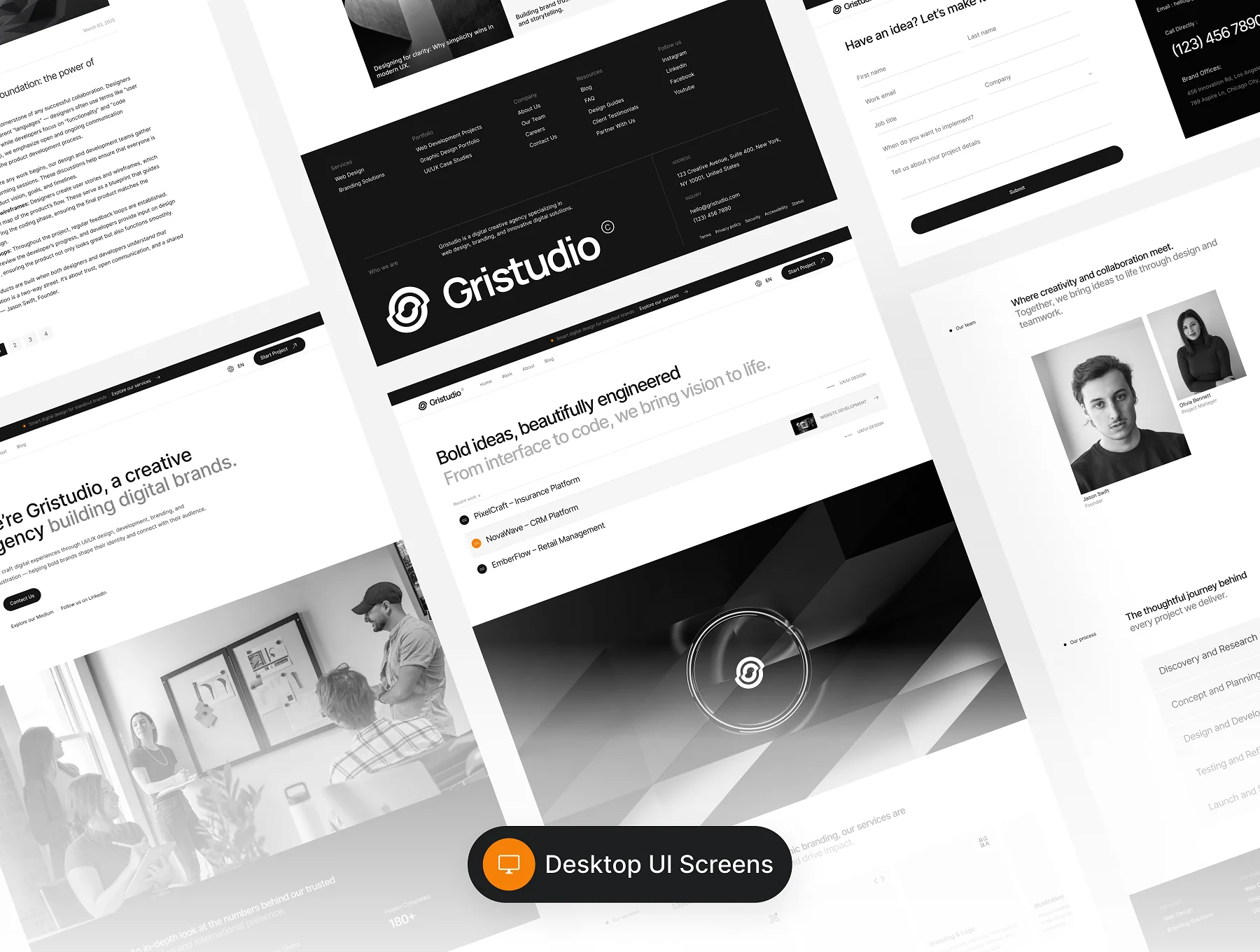 Gristudio - Portfolio UI Kit 5