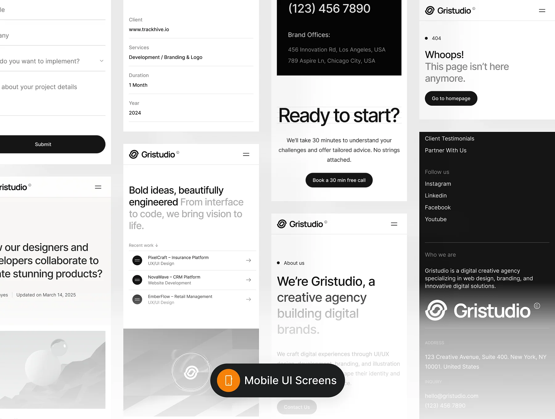 Gristudio - Portfolio UI Kit 7