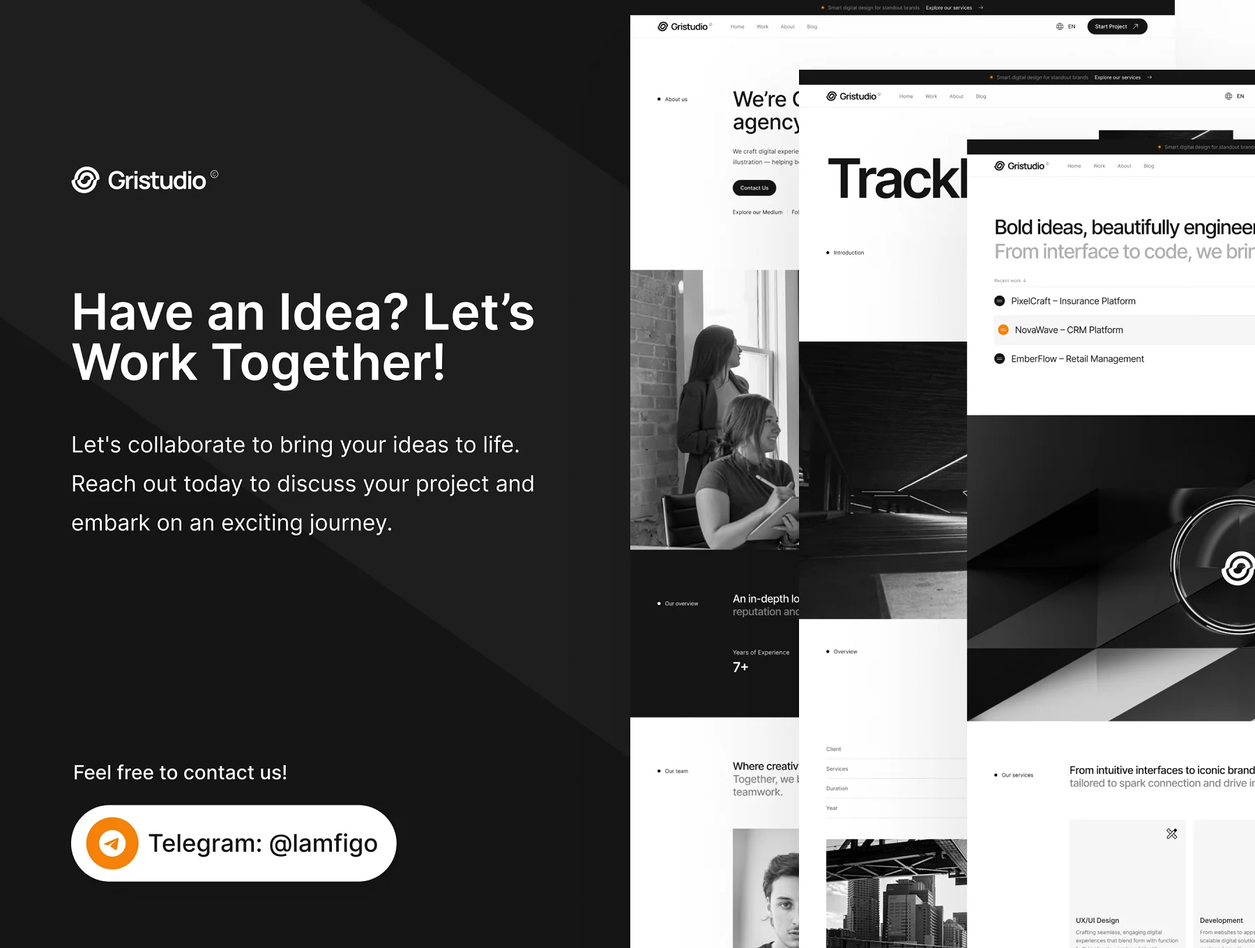 Gristudio - Portfolio UI Kit 8