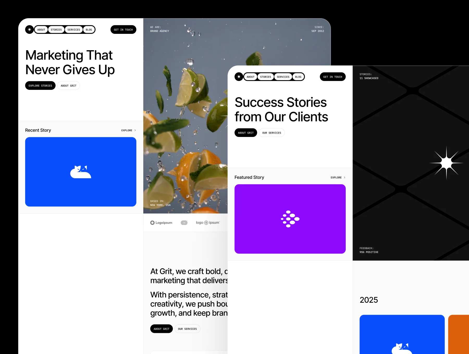 Grit – Marketing Agency Website 2