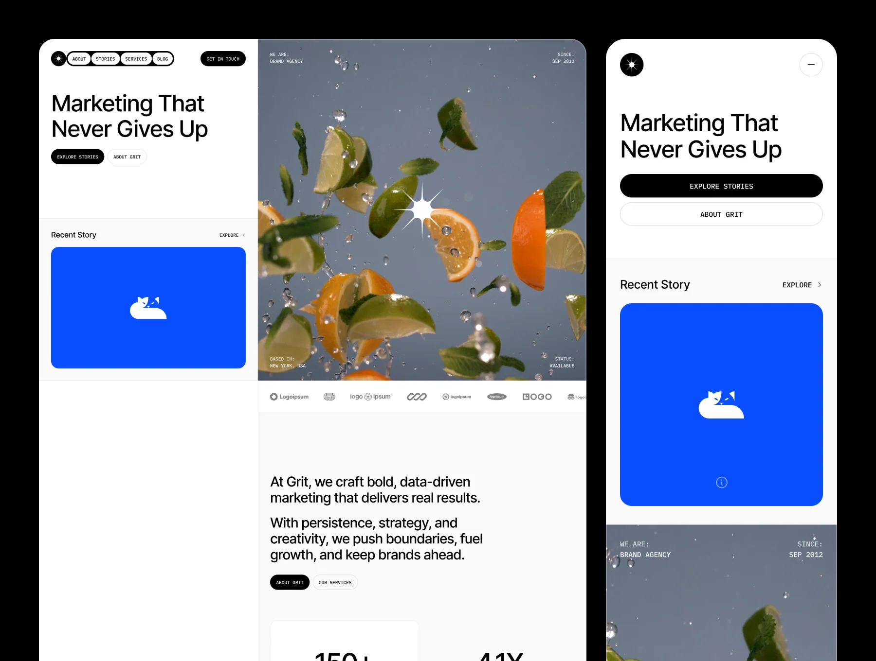 Grit – Marketing Agency Website 3