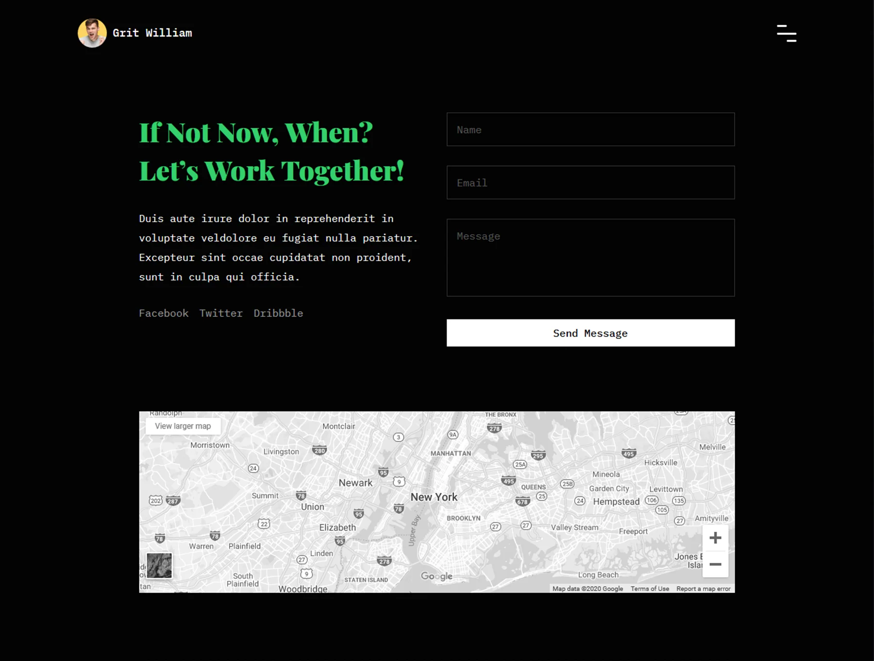 Grit - Portfolio/CV/Resume HTML Template 6