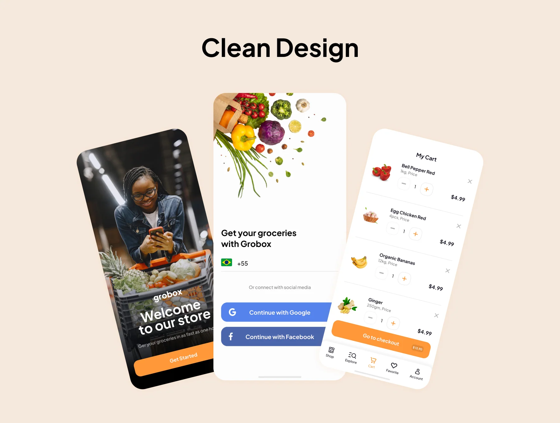 Grobox - Groceries Marketplace UI Kit 3