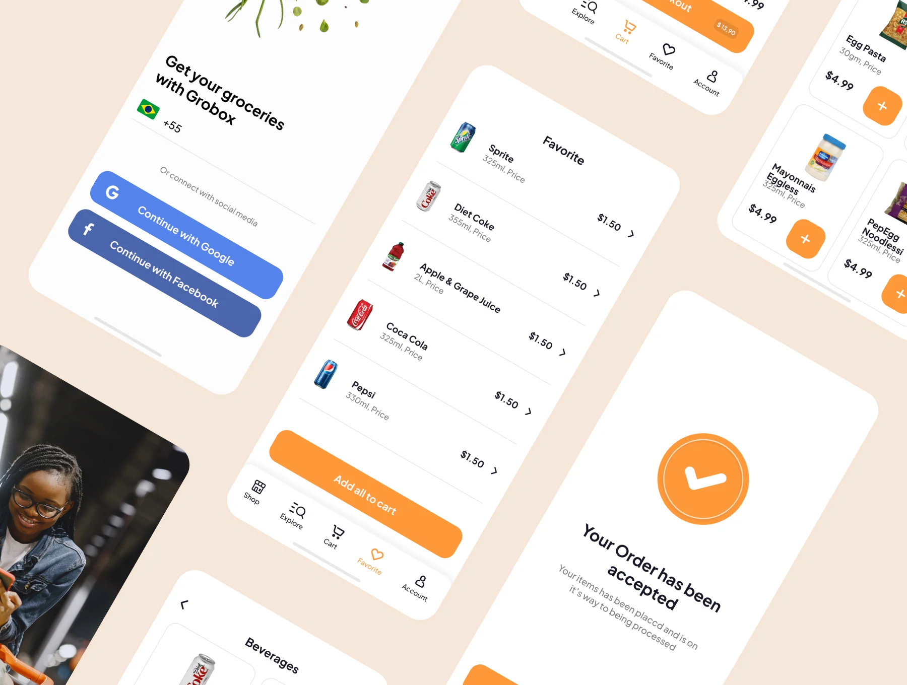 Grobox - Groceries Marketplace UI Kit 5