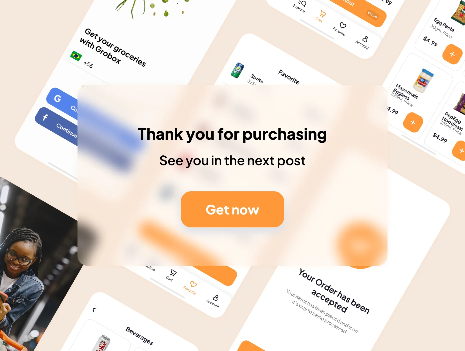 Grobox - Groceries Marketplace UI Kit 6
