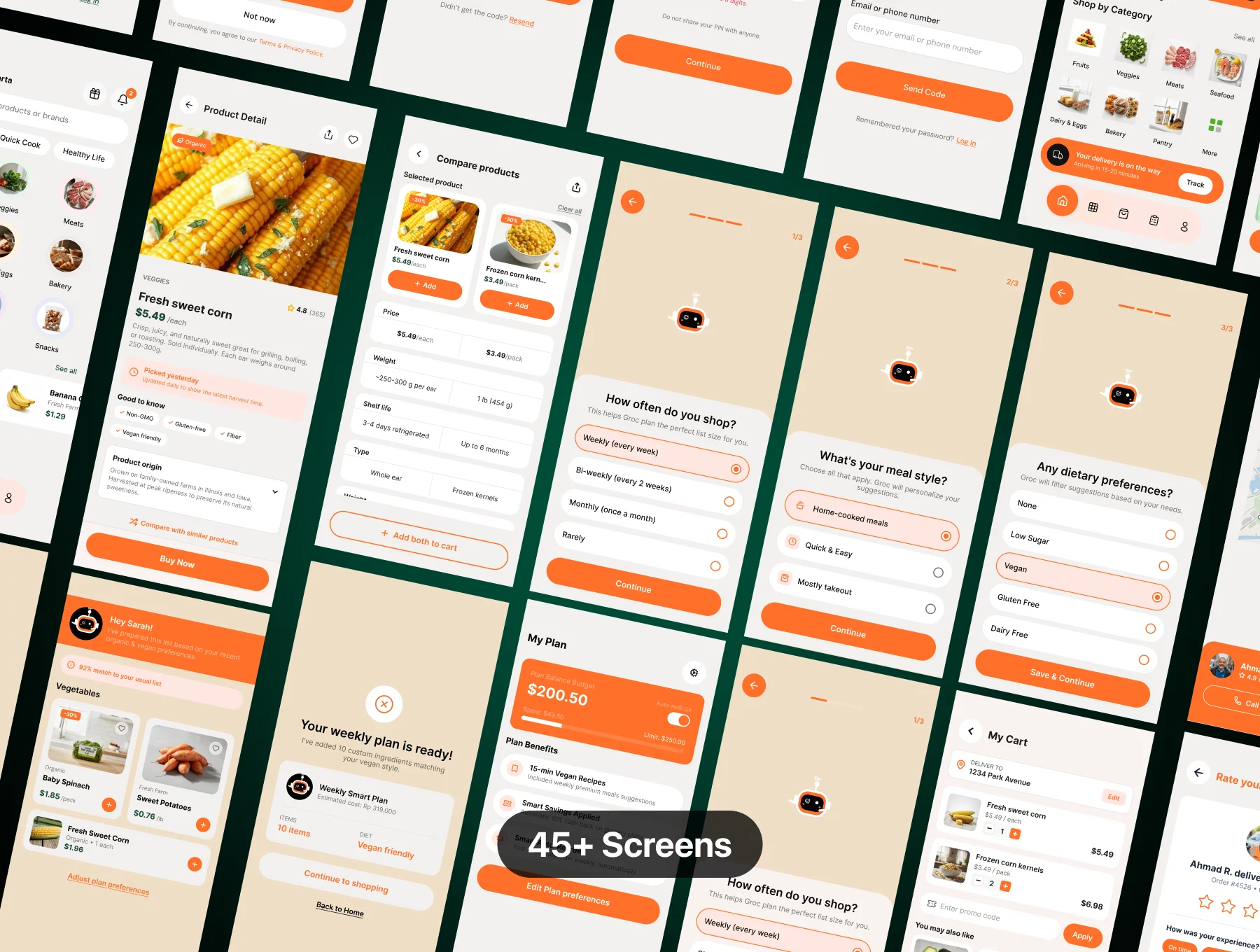 Groc – Grocery Shopping Mobile App UI Kit 5