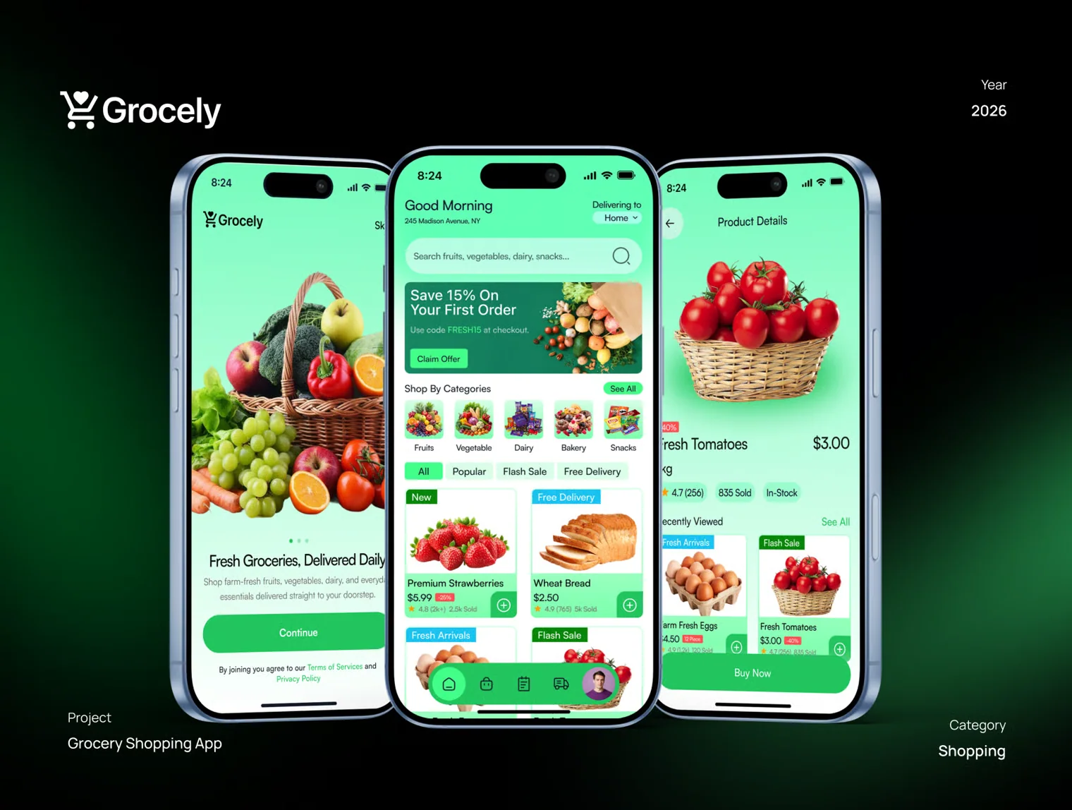 Grocely – Grocery Shop Mobile App Figma UI Kit 5