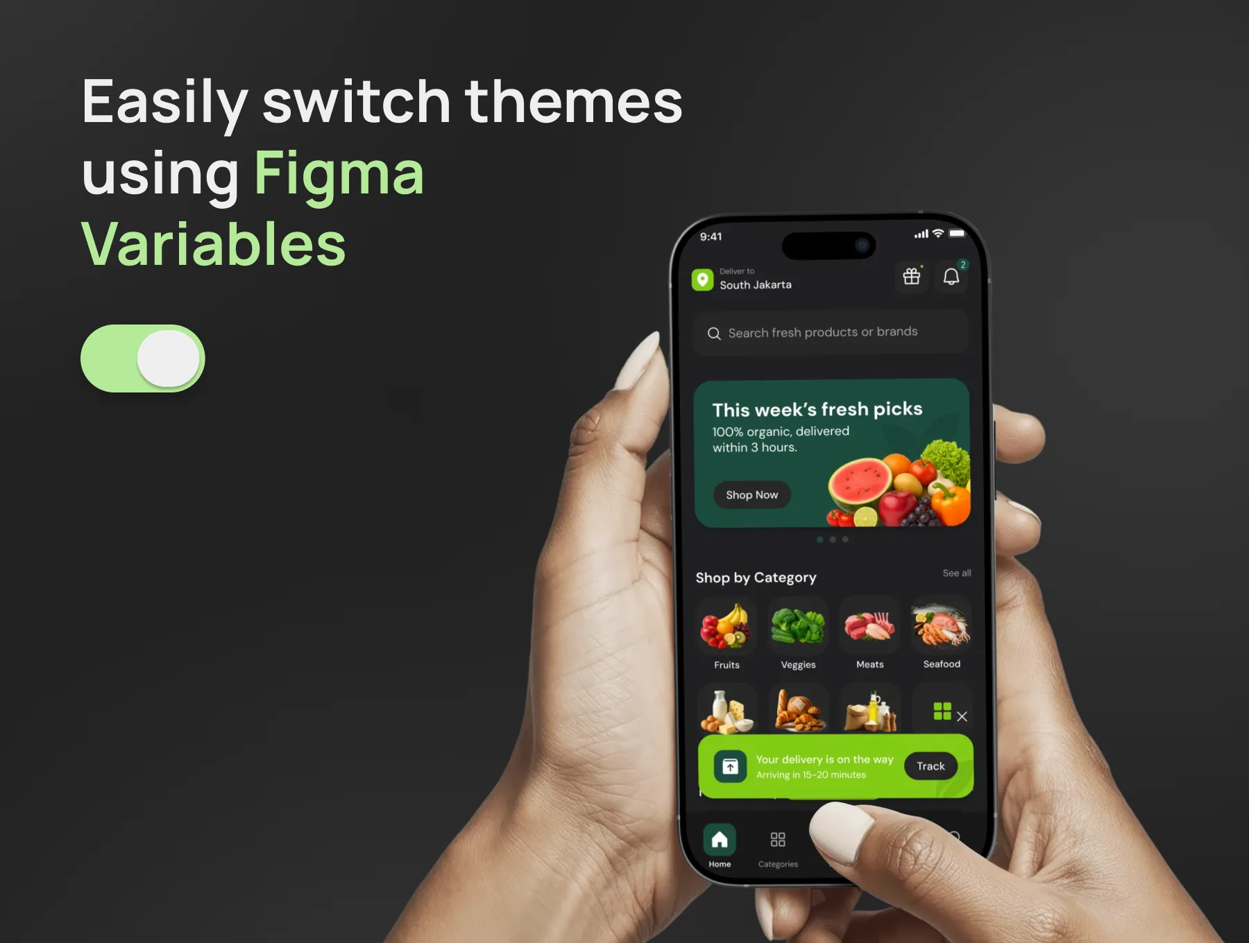 Groceria - Grocery Ecommerce Mobile App UI Kit 3
