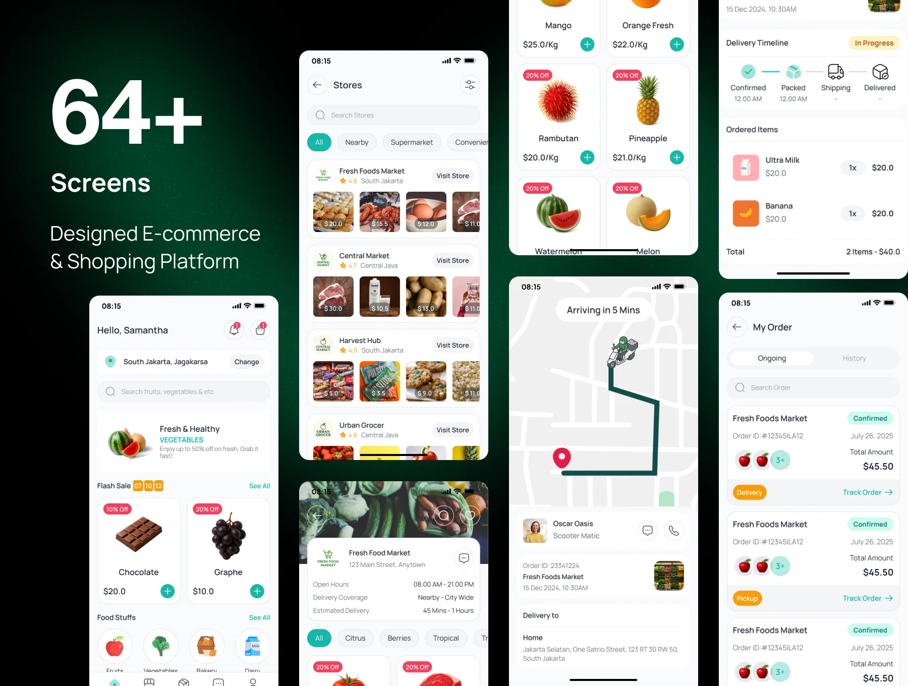 Grocerly - eCommerce Grocery App UI Kit 2