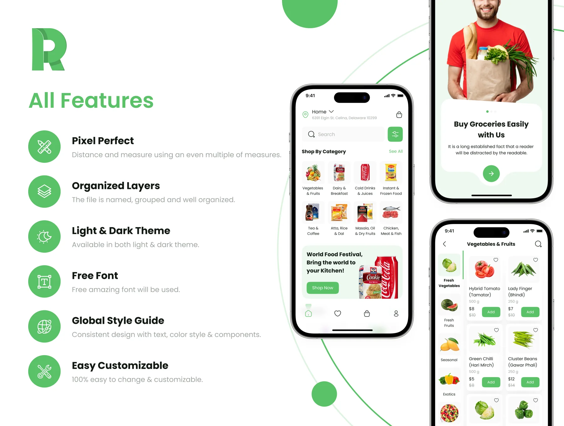 Grocery App UI Kit 2