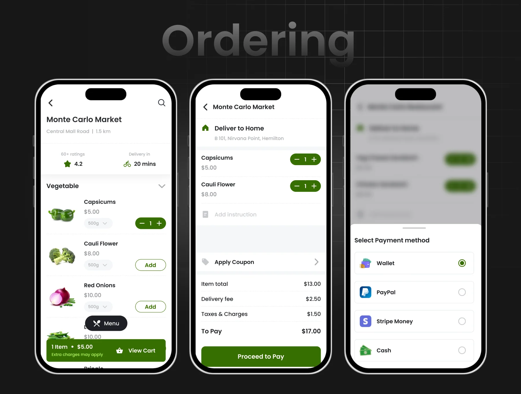 Grocery Delivery App | 3 Apps | DeliGroc | Figma 4