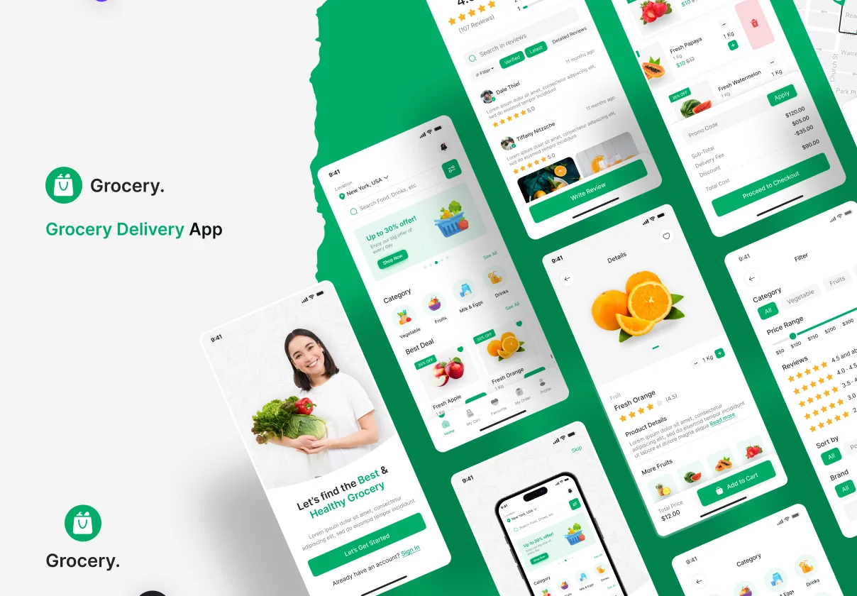 Grocery Delivery | Super Market UI Kit