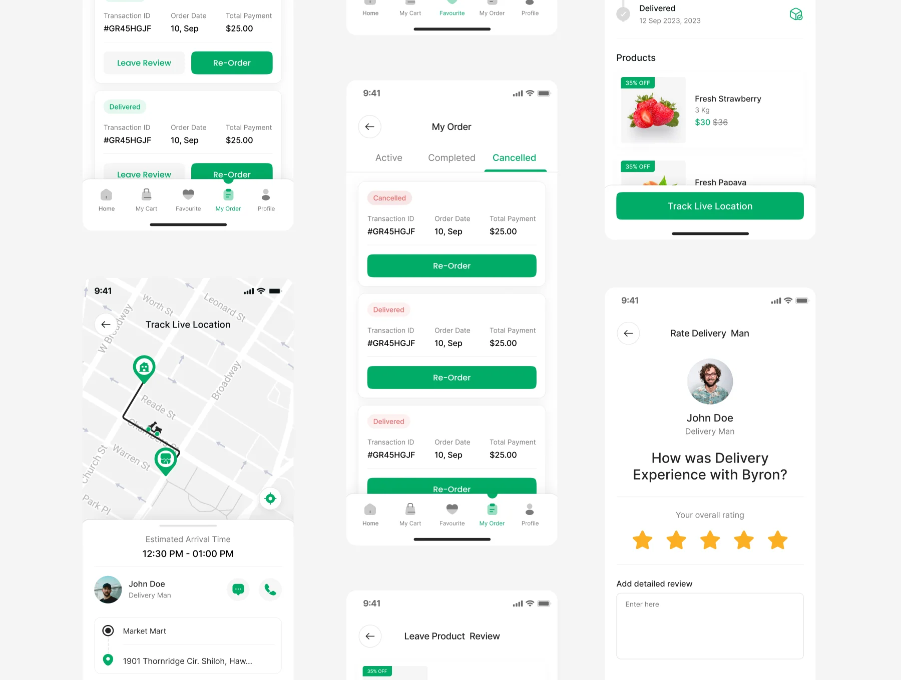 Grocery Delivery | Super Market UI Kit 8